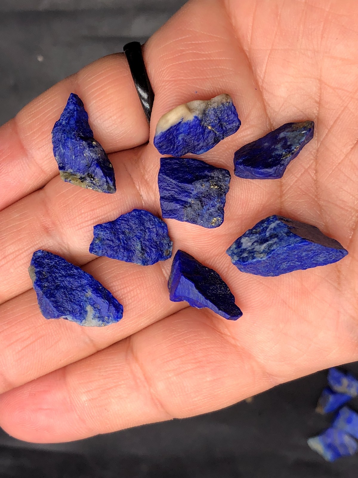 Natural Lapis Lazuli Raw Rough Mine Stone w/Pyrite Chakra Healing 14grams M476.4