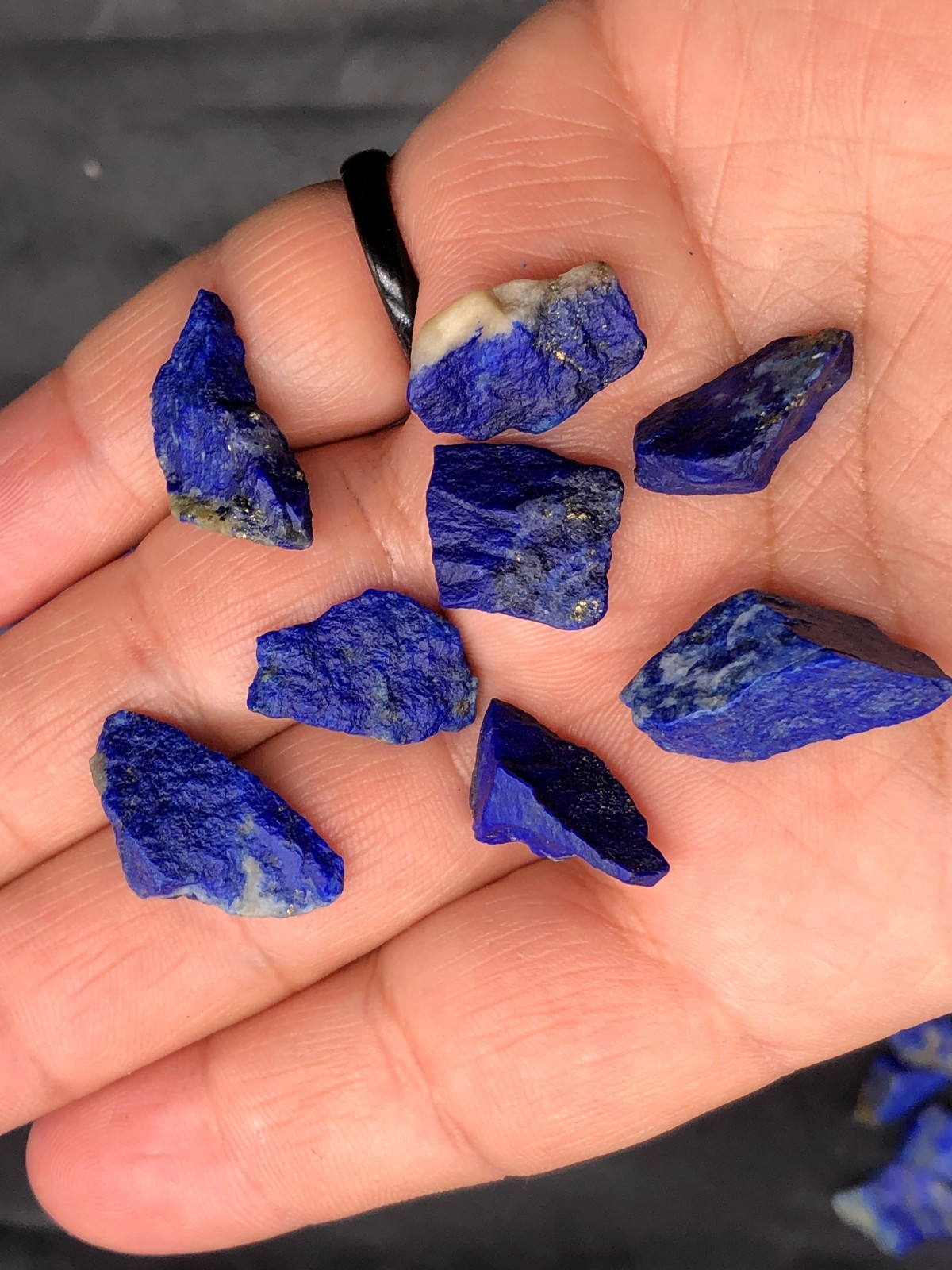 Natural Lapis Lazuli Raw Rough Mine Stone w/Pyrite Chakra Healing 14grams M476.4