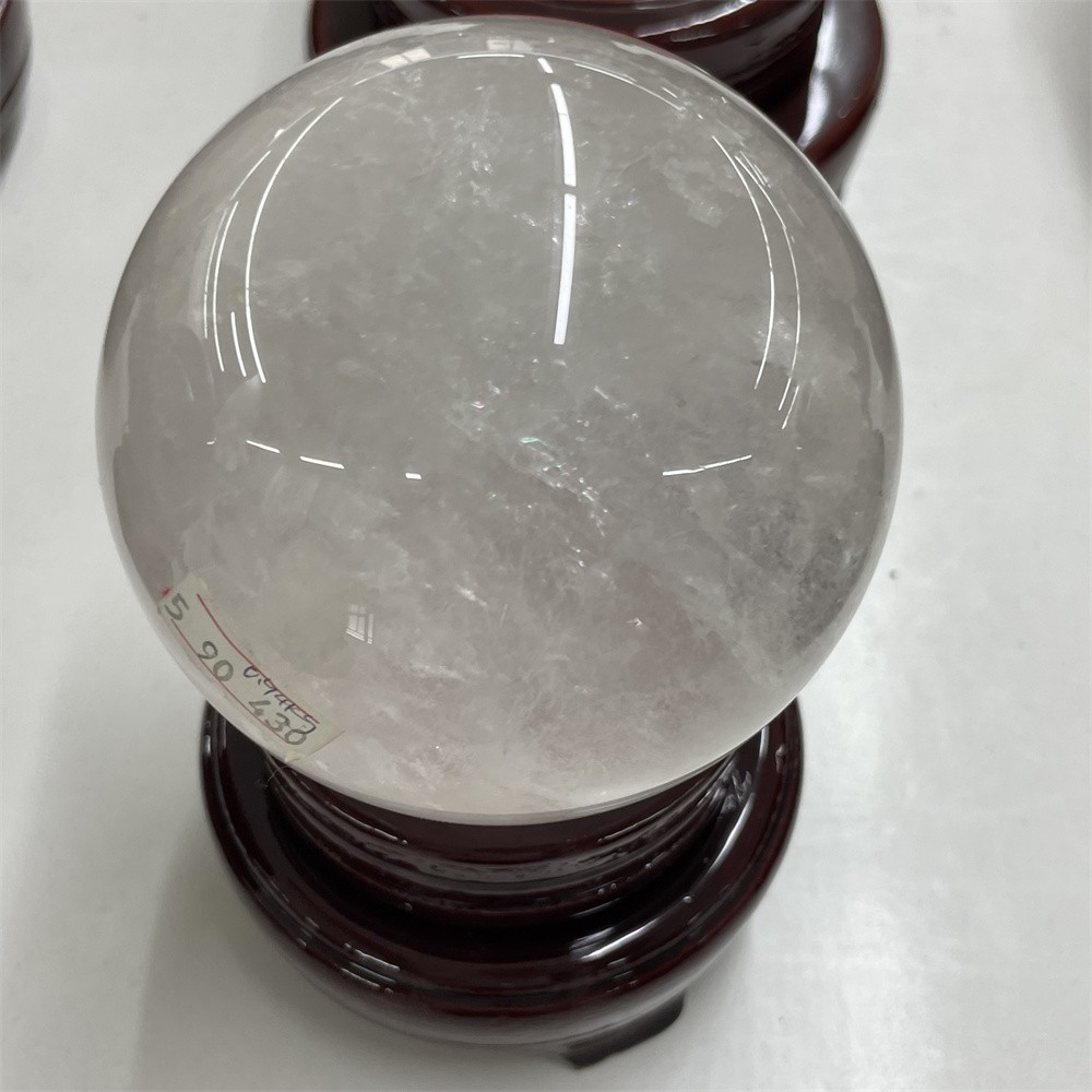 2LB 3.4″ Natural Clear Quartz Sphere Magic Crystal Healing Ball Gemstone Gift