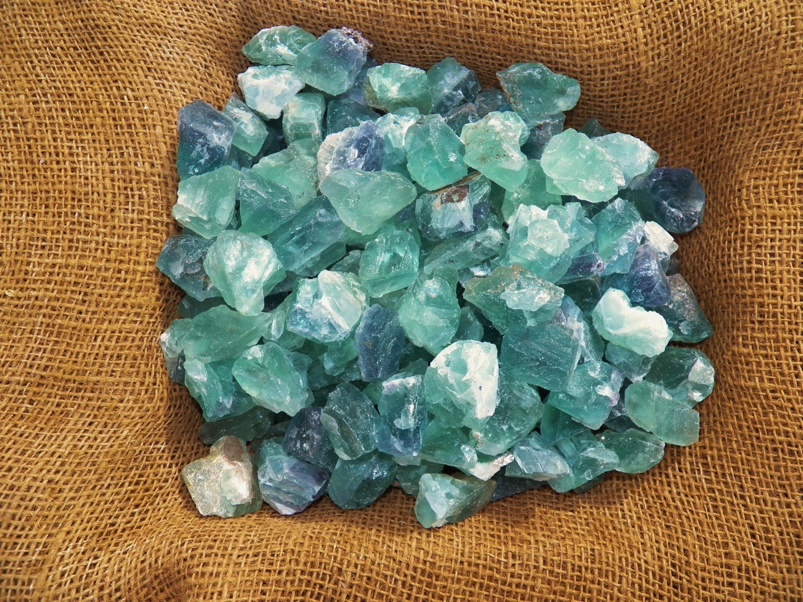 2000 Carat Lots of Green Fluorite Rough – Plus a FREE Faceted Gemstone