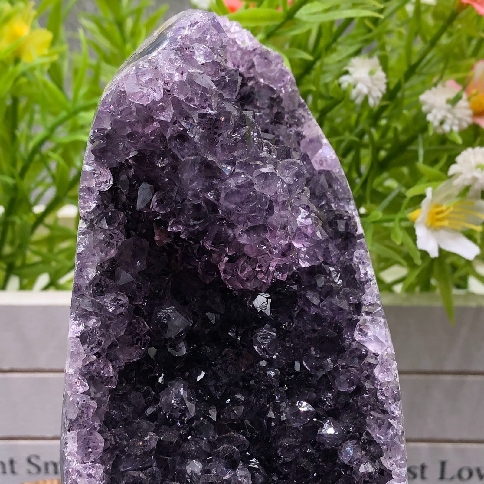 692g Natural Light Purple Amethyst Quartz Crystal Cluster Specimen Healing