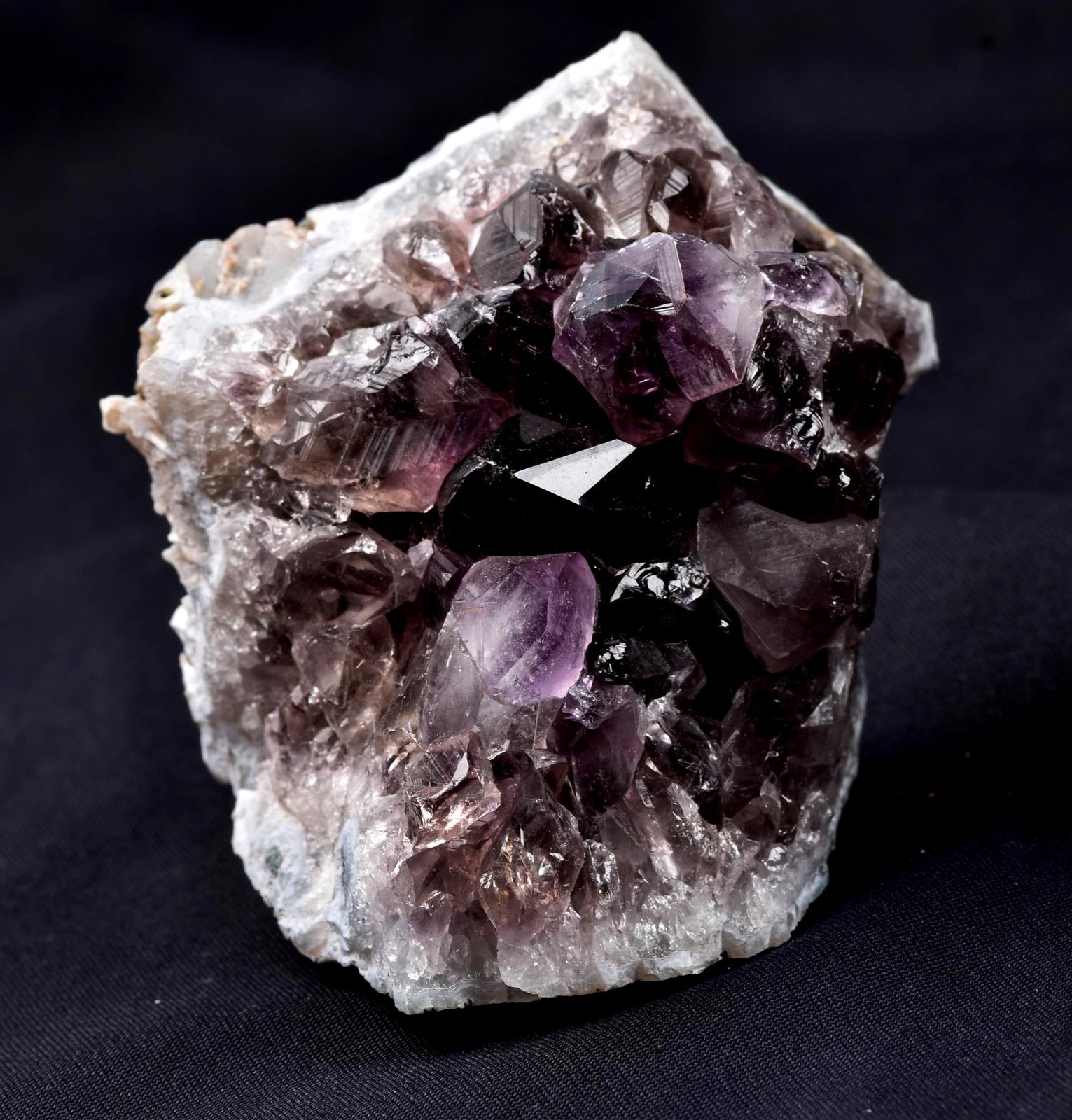 Turkish Amethyst Cluster Dark Purple Crystals Points Enchanting geode #8179