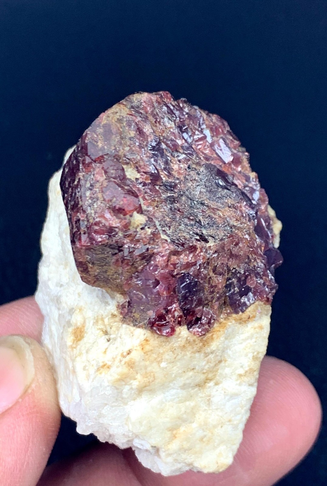 Natural Red color Rare Garnet, Raw Crystal from Pakistan 76 gram from Pakistan