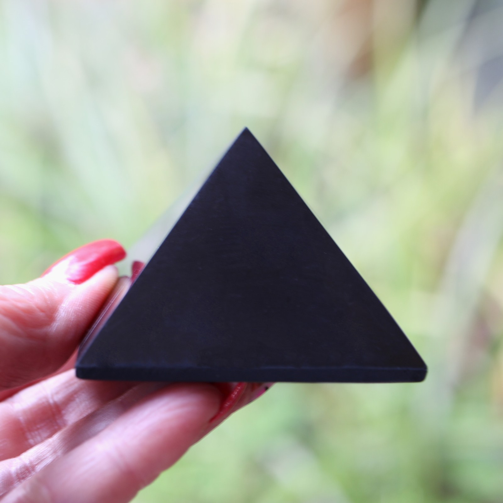 Karelia Shungite Pyramid ONE 60mm 2.4 inch BETTER Than Orgone EMF Protection
