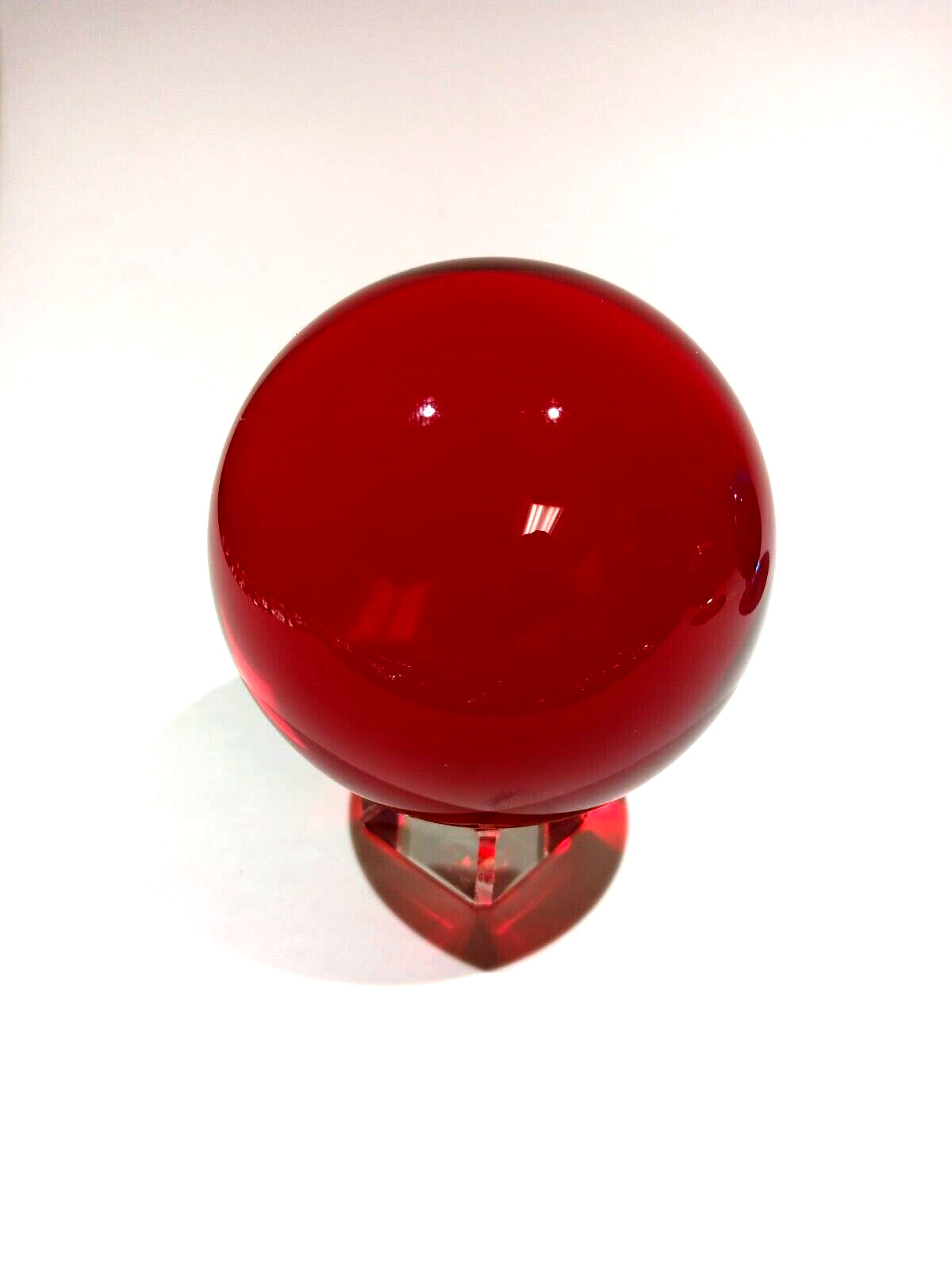 K9 Crystal – 3 Crystal Ball Set 80mm- Red/Aqua/Clear – Decoration/Healing/Gift
