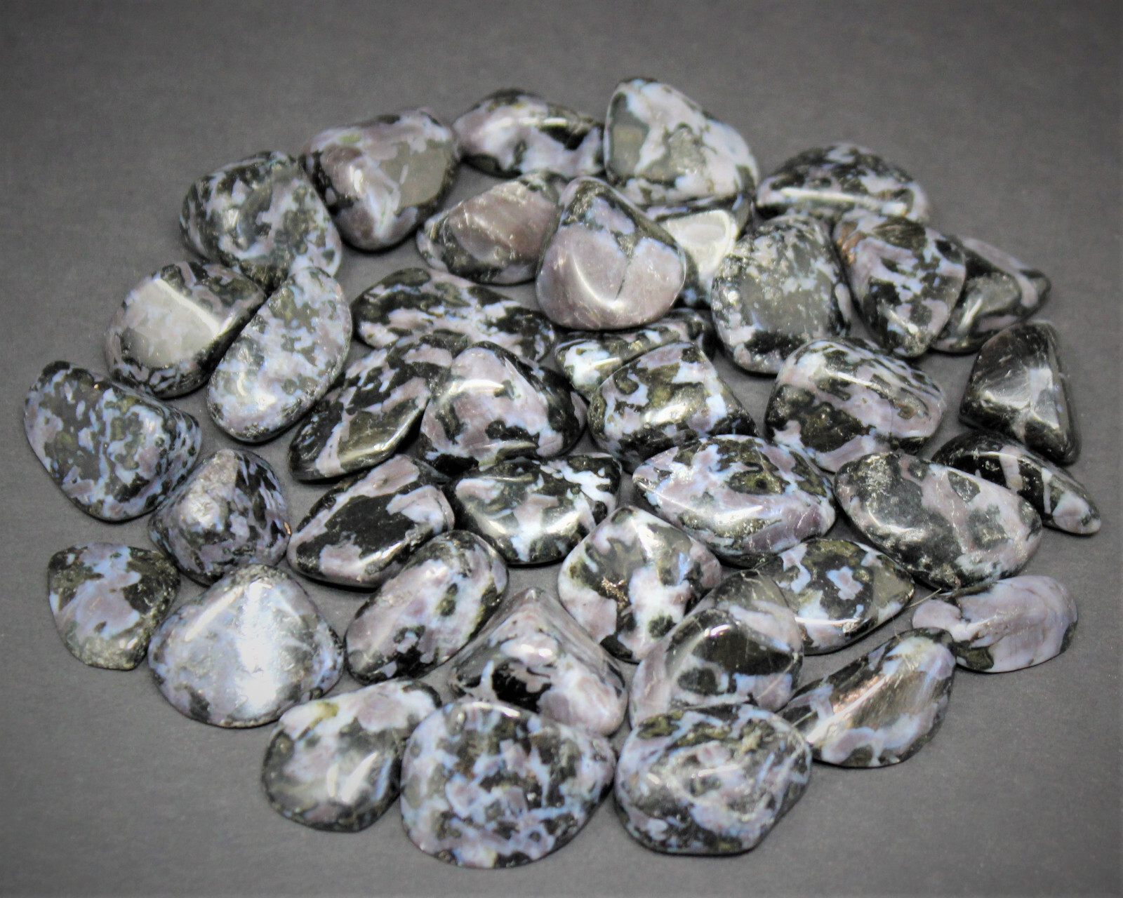 Indigo Gabbro Tumbled Stones – Choose How Many (Mystic Merlinite Crystals)