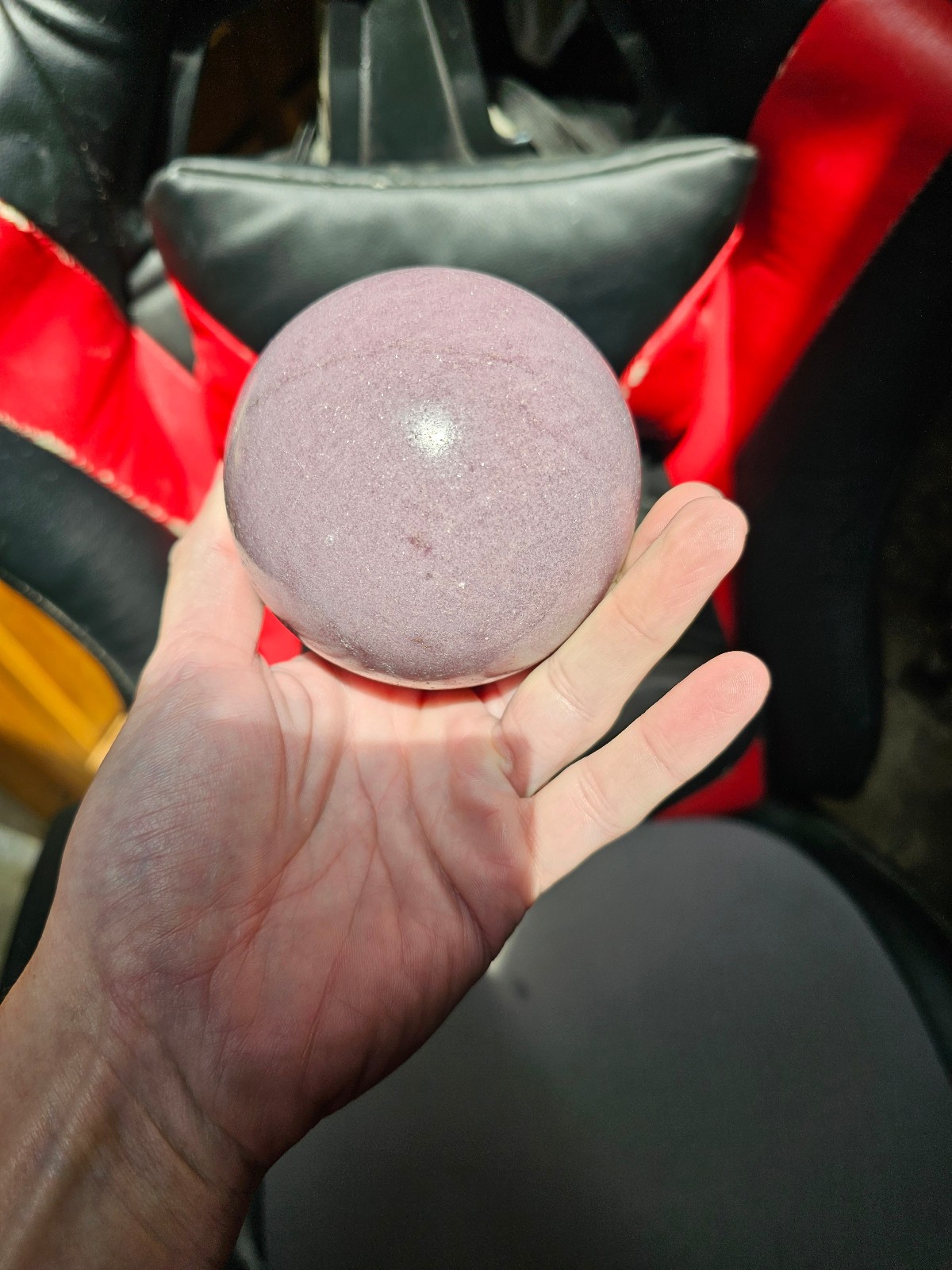 Lepedolite Gemstone Orb Sphere Crystal Ball