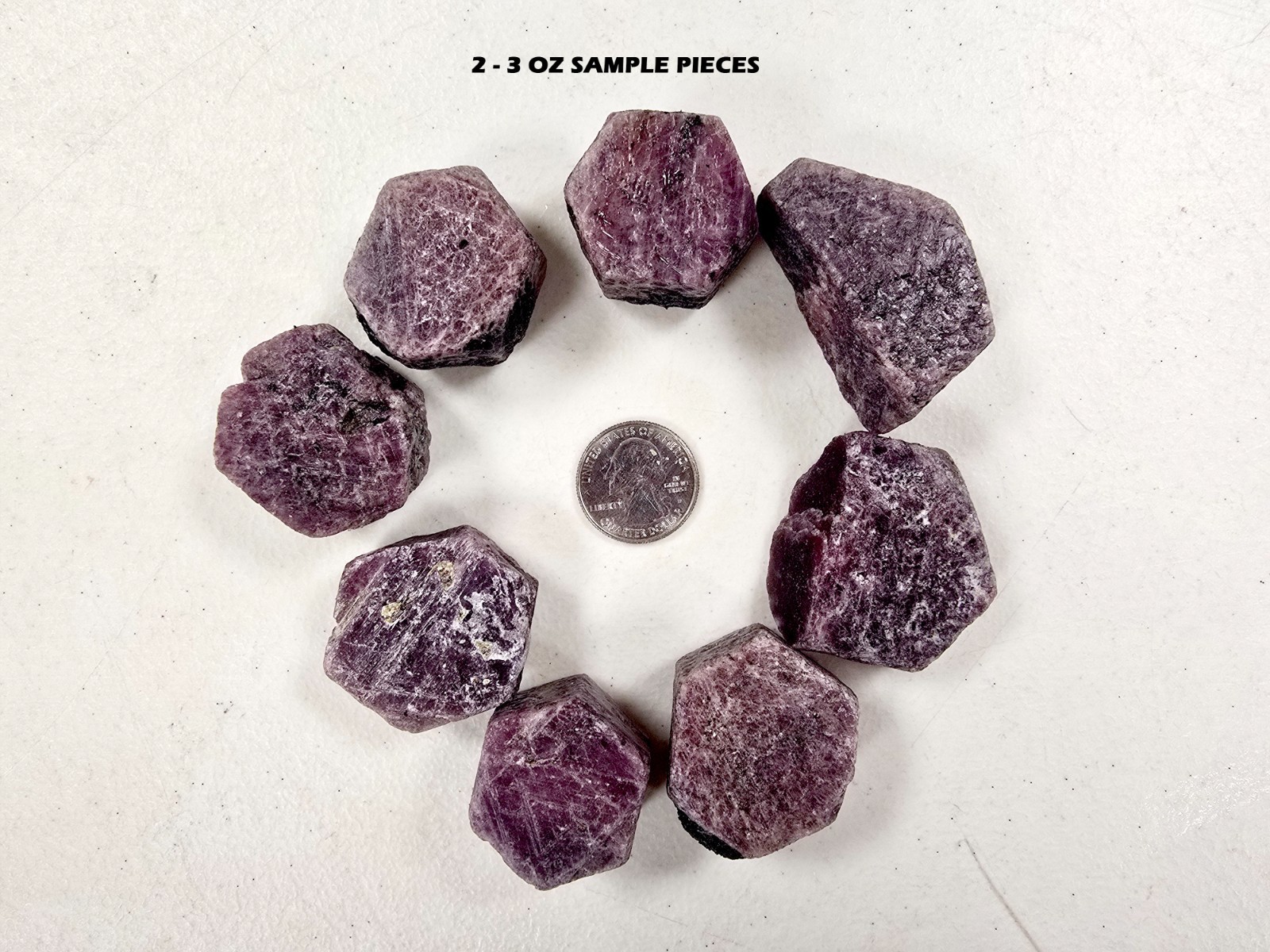 Ruby Crystals Natural Raw Pieces Hexagonal Ruby Stones Genuine Gems Bulk