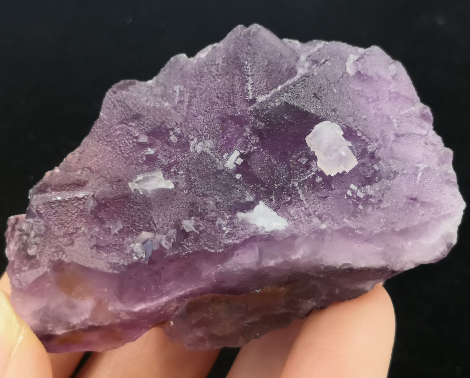 62mm 86g Two-generations Fluorite, Natural Mineral Specimen from China