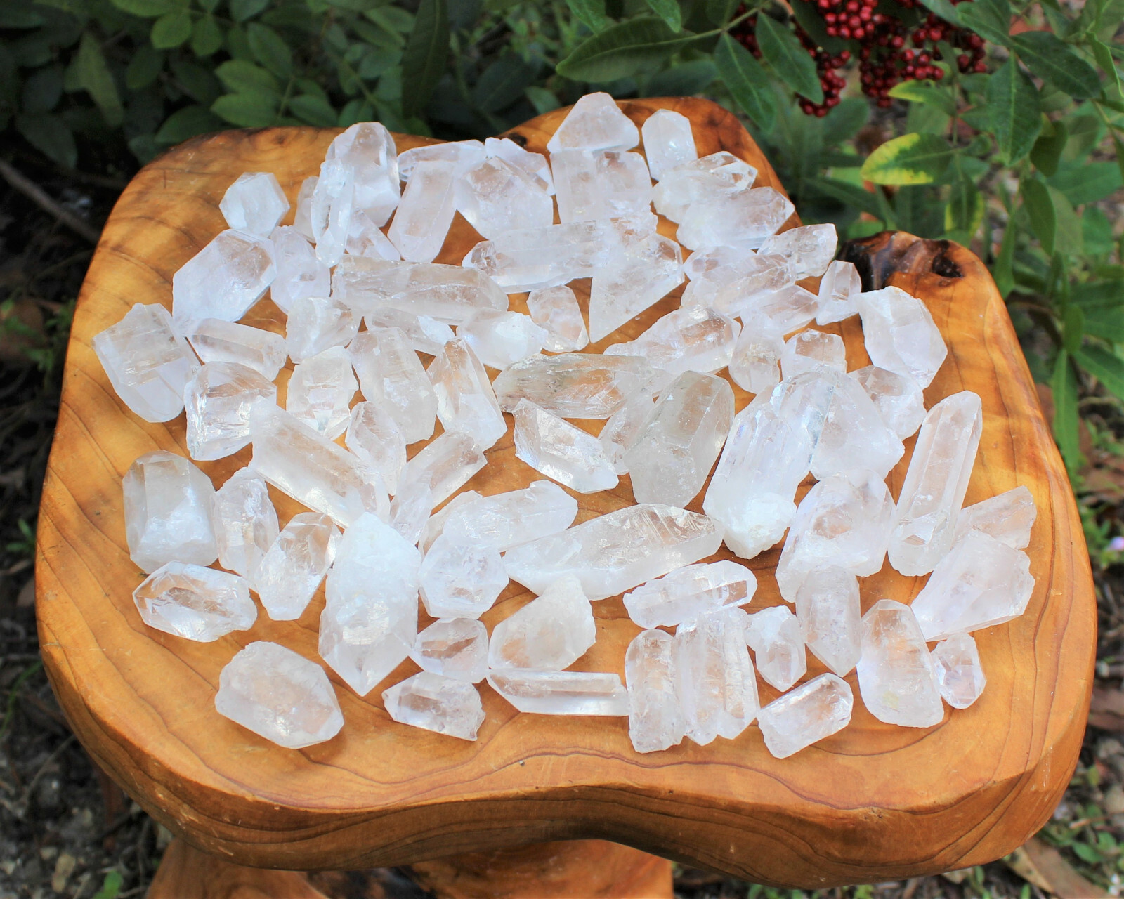 Lot of 3 LARGE Clear Quartz Point Crystals: 1″ – 1.5″ Crystal Points (US Seller)