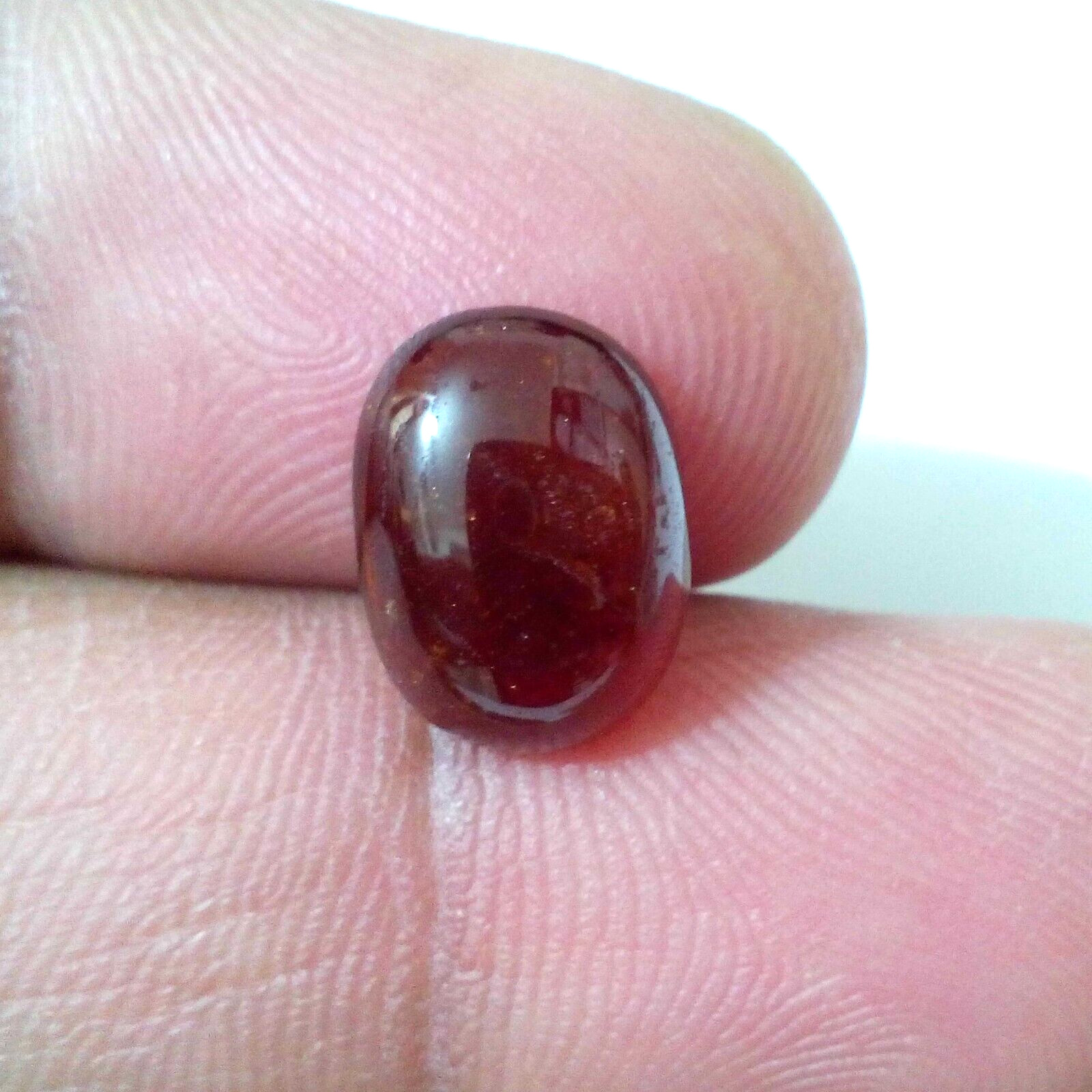 Outstanding AAA+ Hessonite Red Garnet Cabochon Oval 5 Crt Loose Gemstone