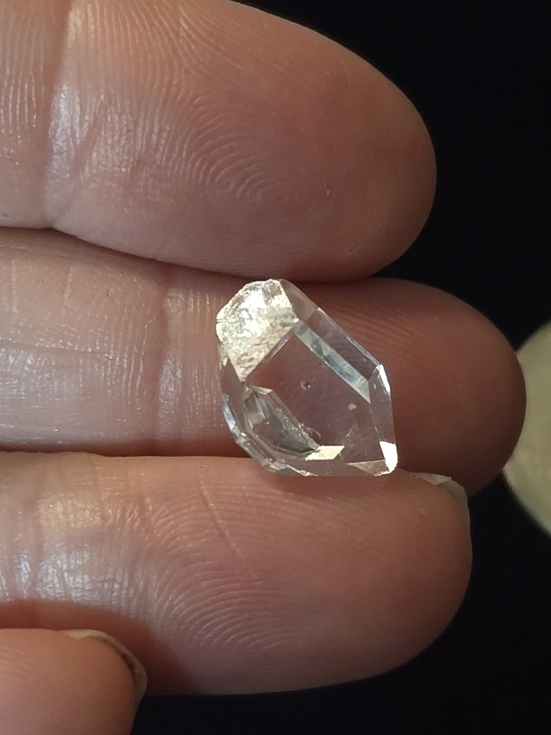 Herkimer Diamond Quartz Crystal Double Terminated Gem Quality 1.10g USA