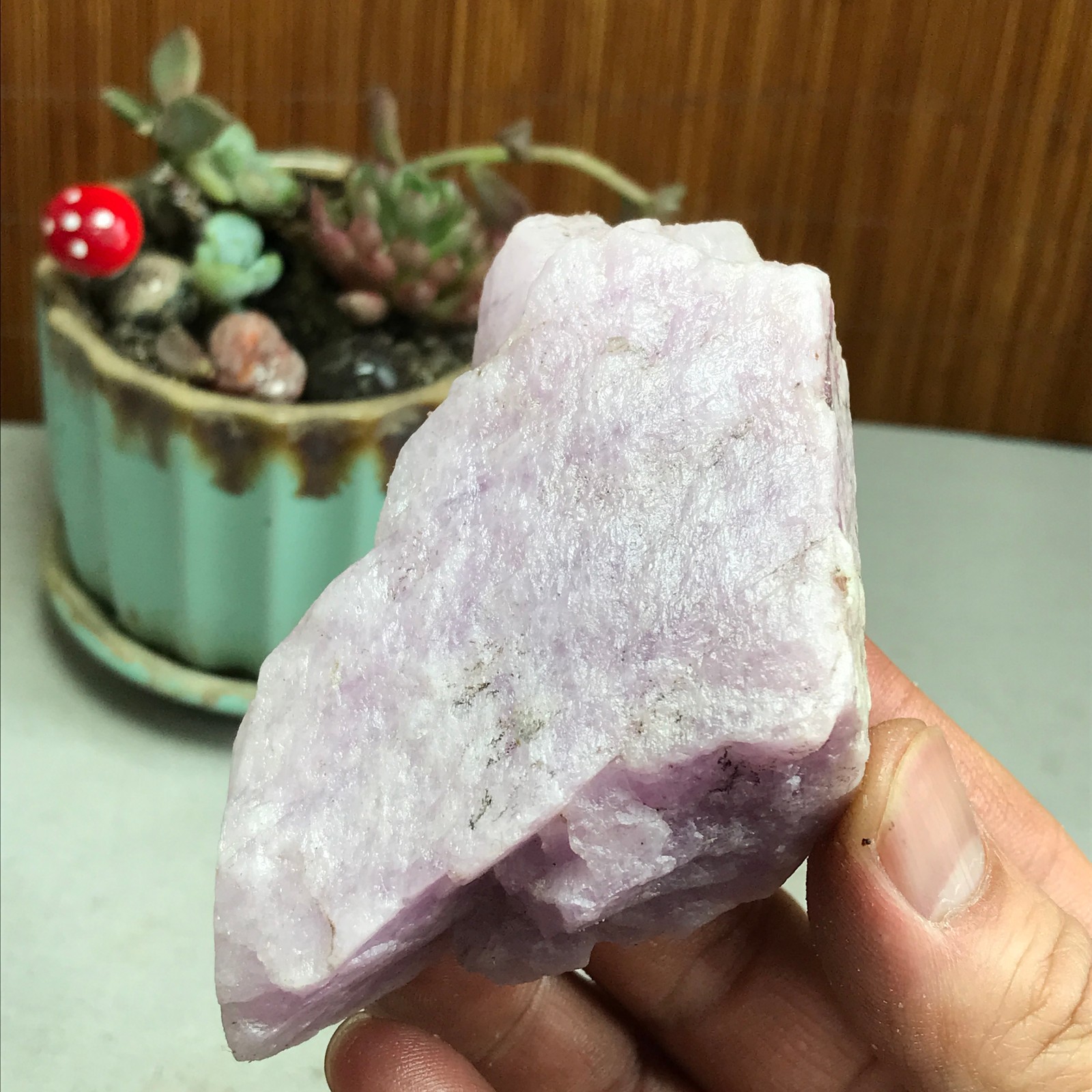 75-55-35mm NATURAL ROUGH KUNZITE PINK SPODUMENE CRYSTALS 250g A4609