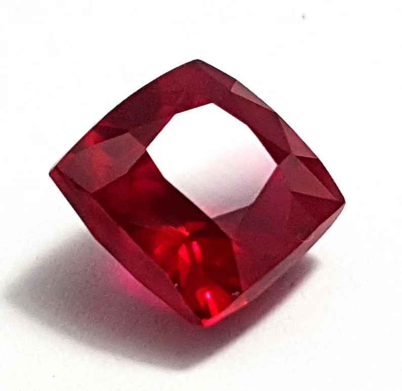 Natural Red Ruby Cushion Cut 9 Ct GGI certified Loose Gemstone
