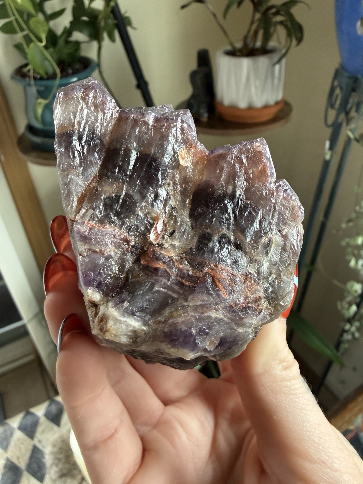 Purple Amethyst Crystal Cluster Specimen – Approx. 2.5 Inches