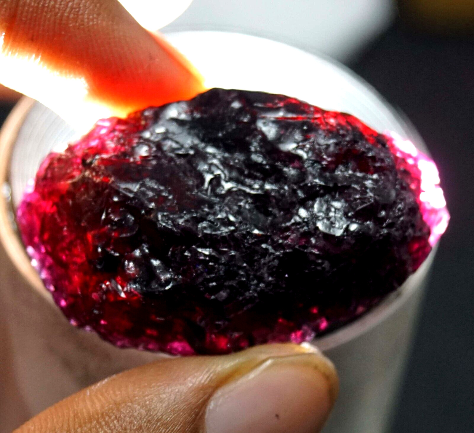 214.70Ct GIE Certified Burmese Natural Crystal Red Ruby Rough Untreated Gemstone