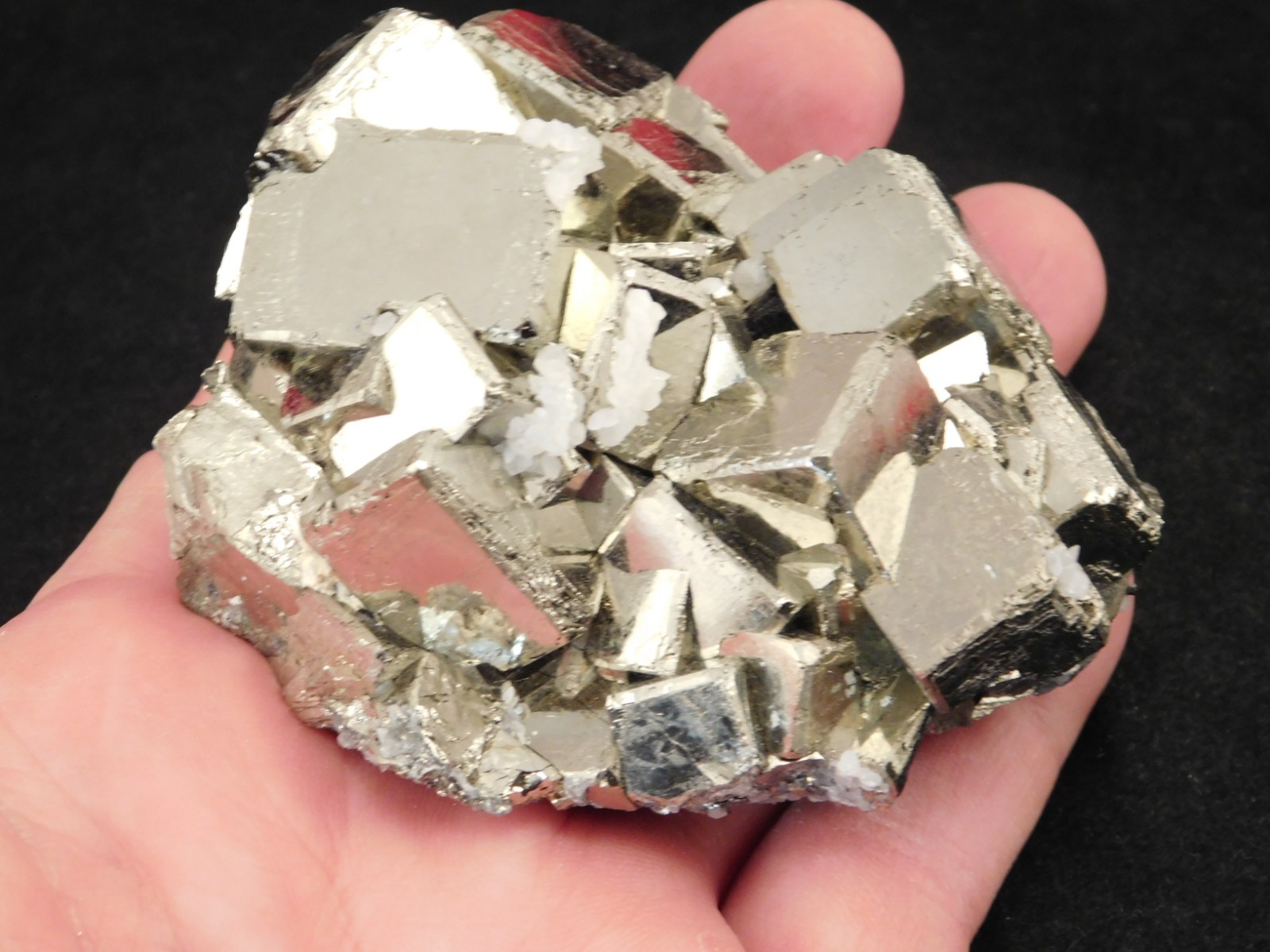 LARGER! PYRITE Crystal CUBE Cluster 100% Natural Huanzala Mine Peru 414gr