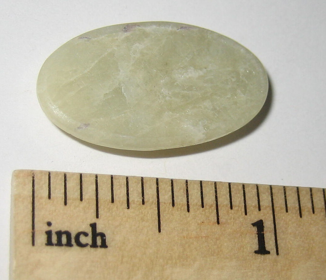 26mm HAND POLISHED NATURAL HELIODOR GOLDEN YELLOW BERYL CRYSTAL CABOCHON 2.8g 1A