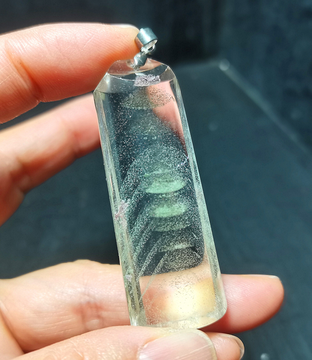 Rare Clear Golden Rutilated Inclusions Quartz Gold Needles Crystal WYY2893