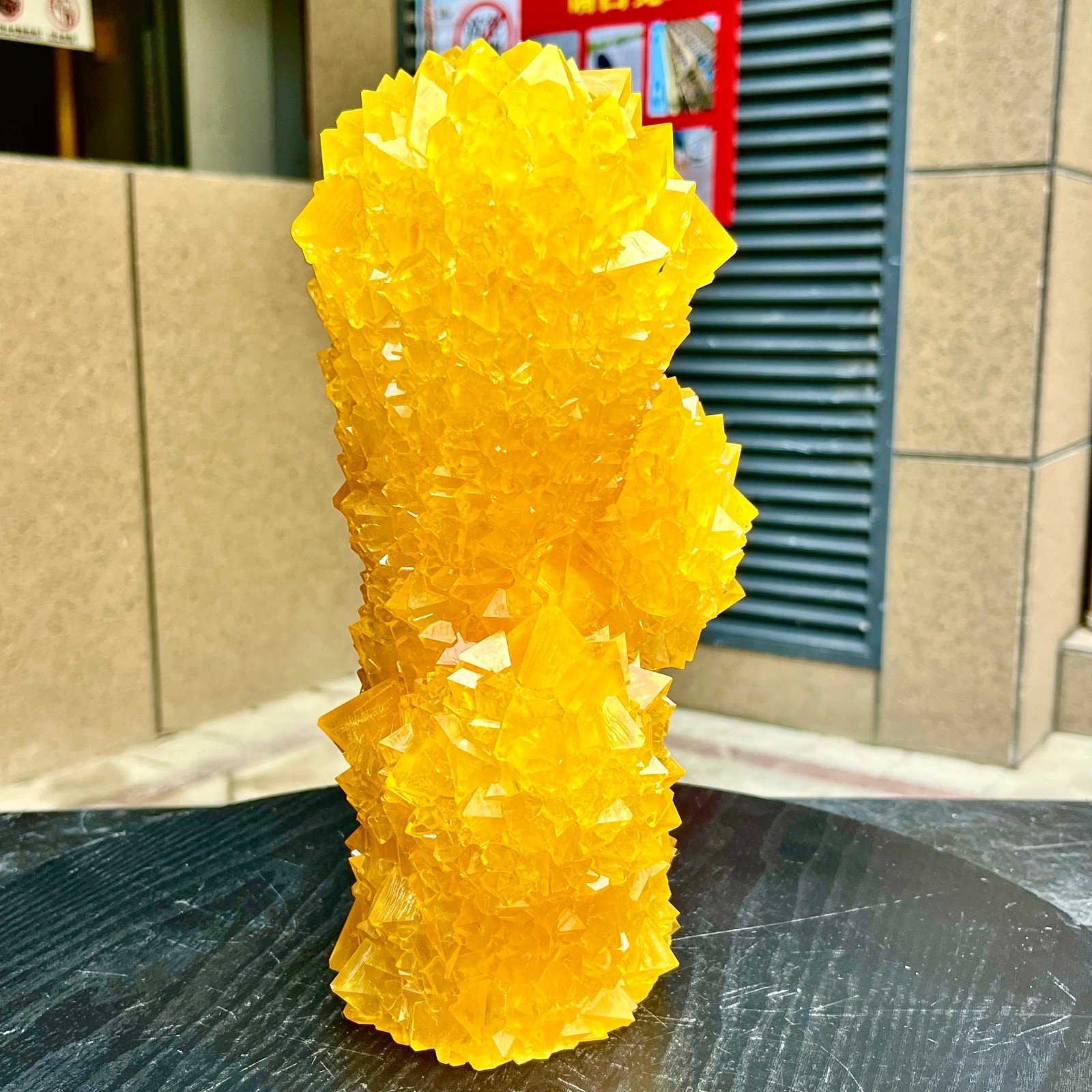 6.53LB Yellow Ghost Phantom Crystal Cluster Flower Raw Crystal Heal Quartz Decor