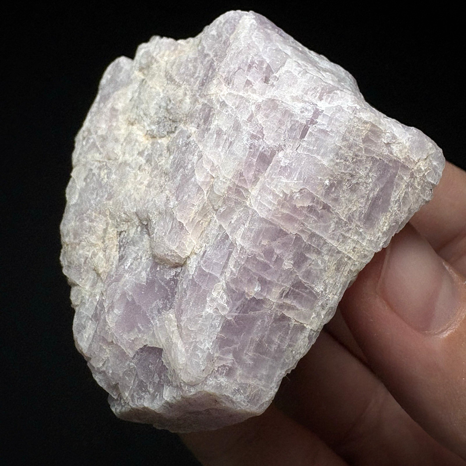 Natural Kunzite Crystal Specimen Pink Spodumene Raw Mineral Healing Stone