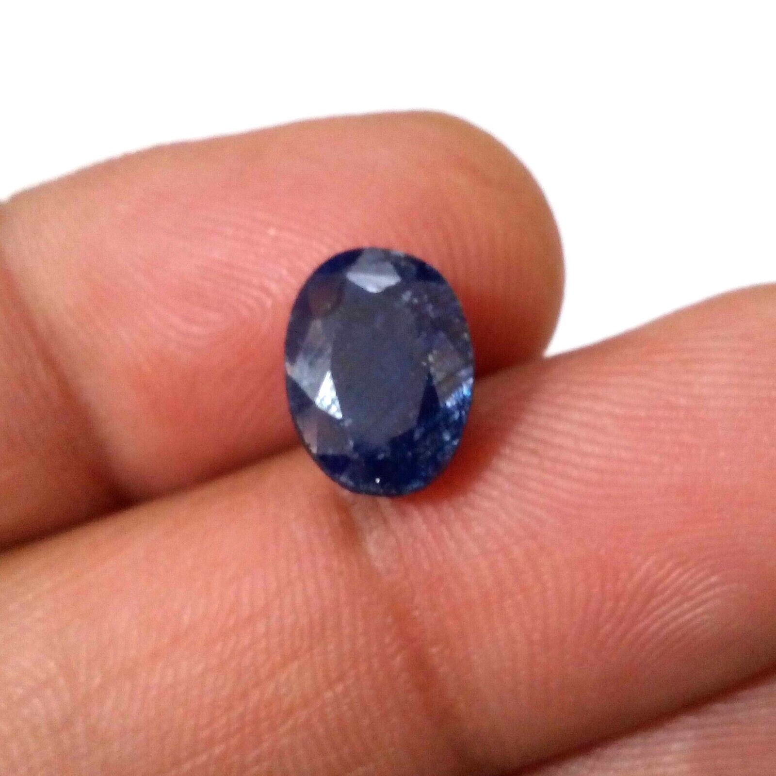 Stunning Rare Quality Blue Sapphire Faceted Oval Shape 6 Crt Huge Loose Gemstone