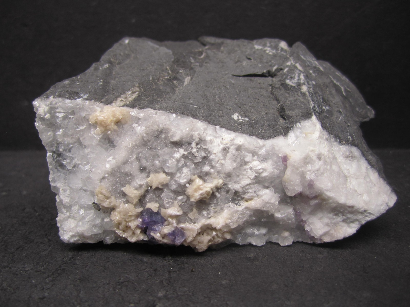 Dolomite/Calcite Crystal Cluster with Quartz, Oak Hall Quarry, PA #37