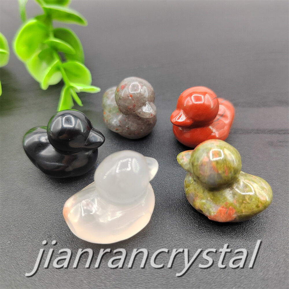 50pcs Mix Natural Quartz Crystal Duck Skull Carved Animal Skull Wholesale