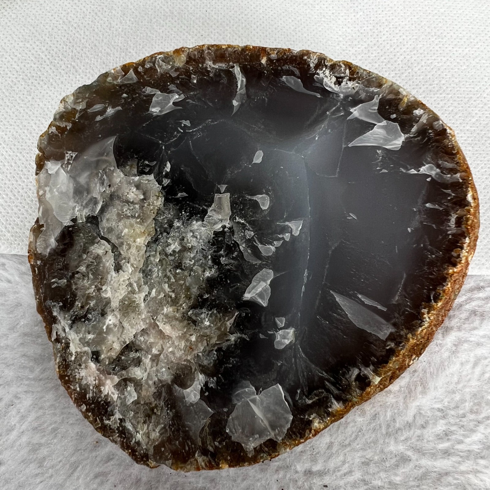 Natural Enhydro Agate | Water Agate | Ancient Water Bubble Crystal Healing 638G