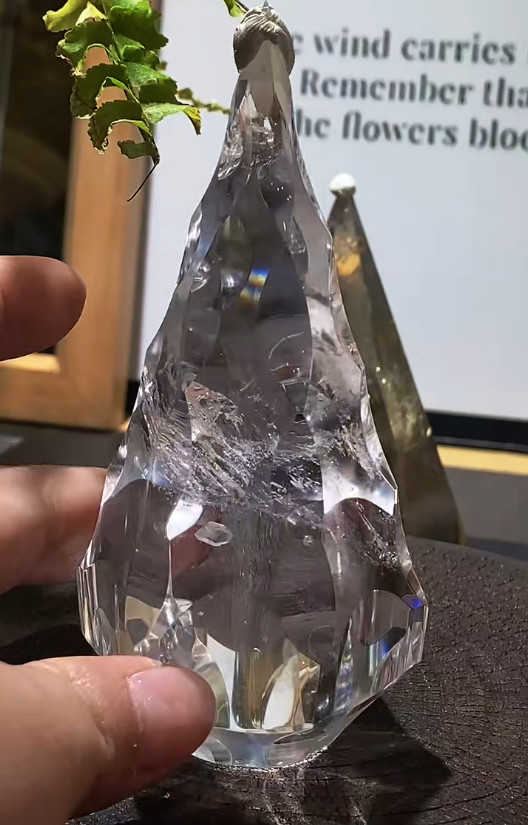 220g Natural White Quartz Obelisk Energy Crystal Reiki Healing Decor