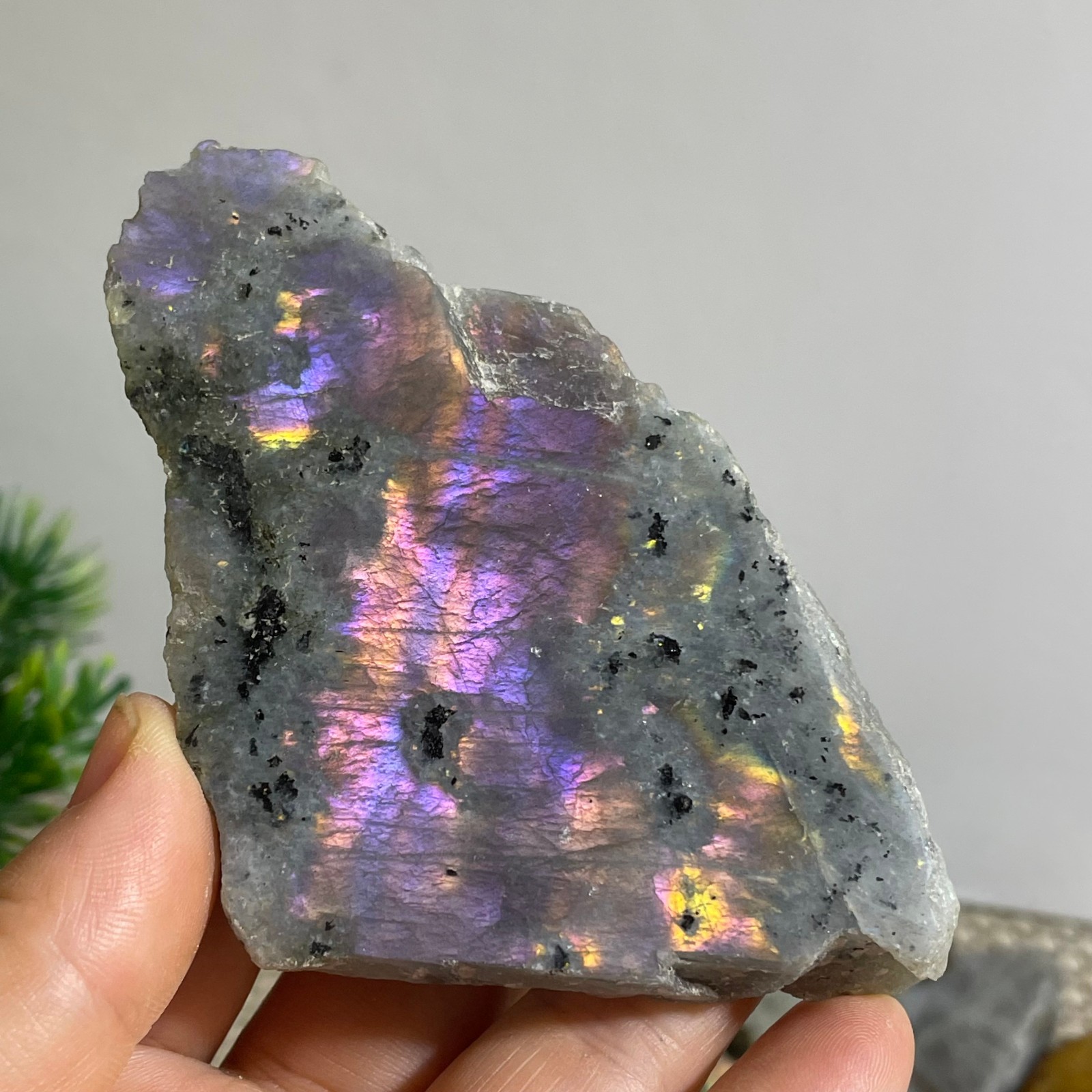 Natural Labradorite Crystal gemstone rough original Specimen 102g