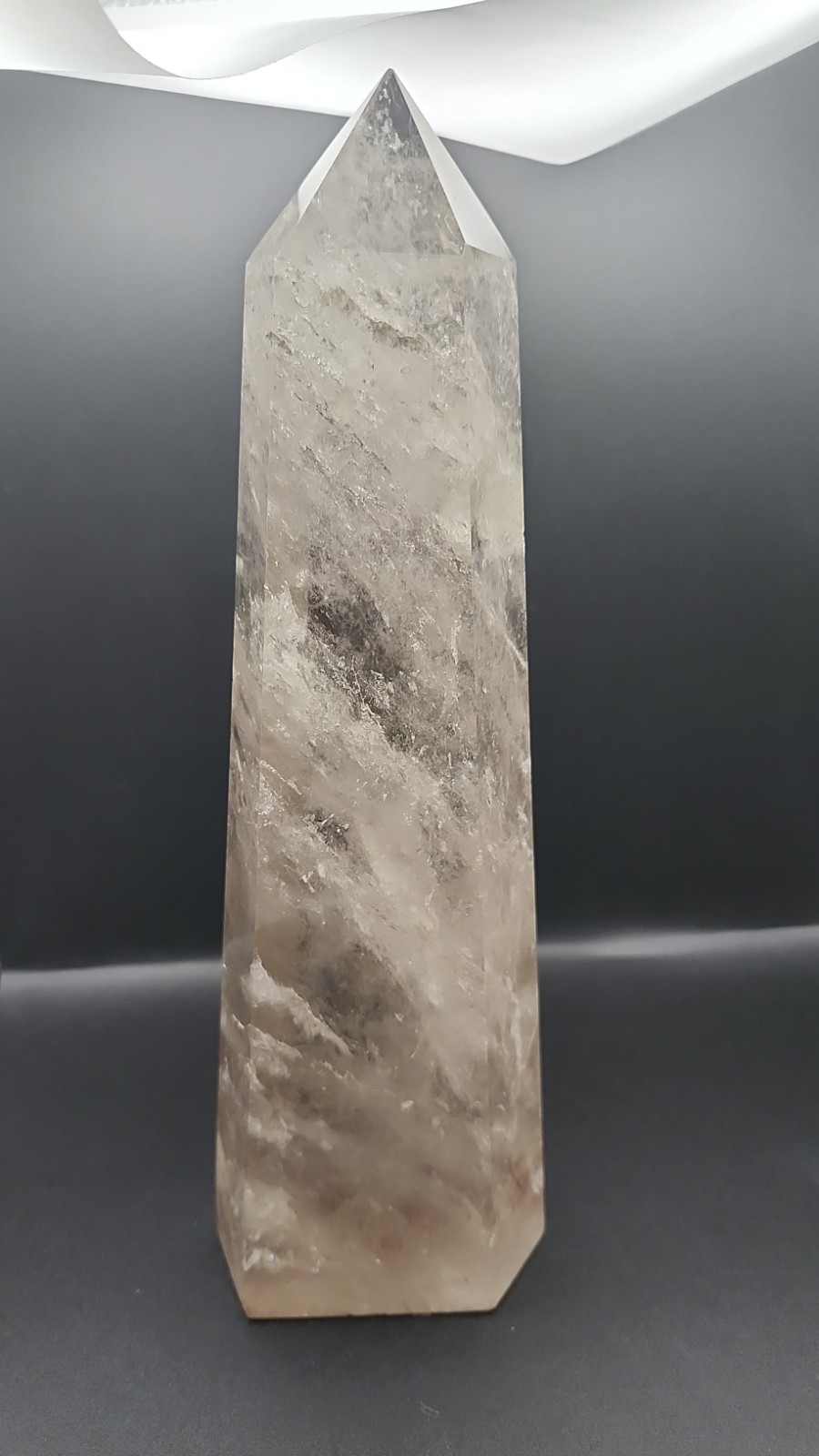 Huge Natural Smokey Quartz Crystal Tower 10″ Tall 3.15 Lbs Natural Chakra Align