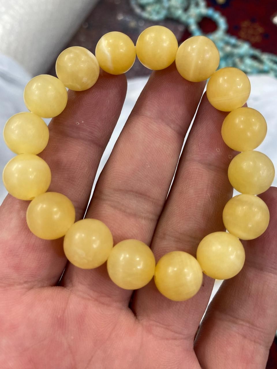 Orange Calcite Bracelet Genuine Natural Stone Handmade Crystal Jewelry AAA