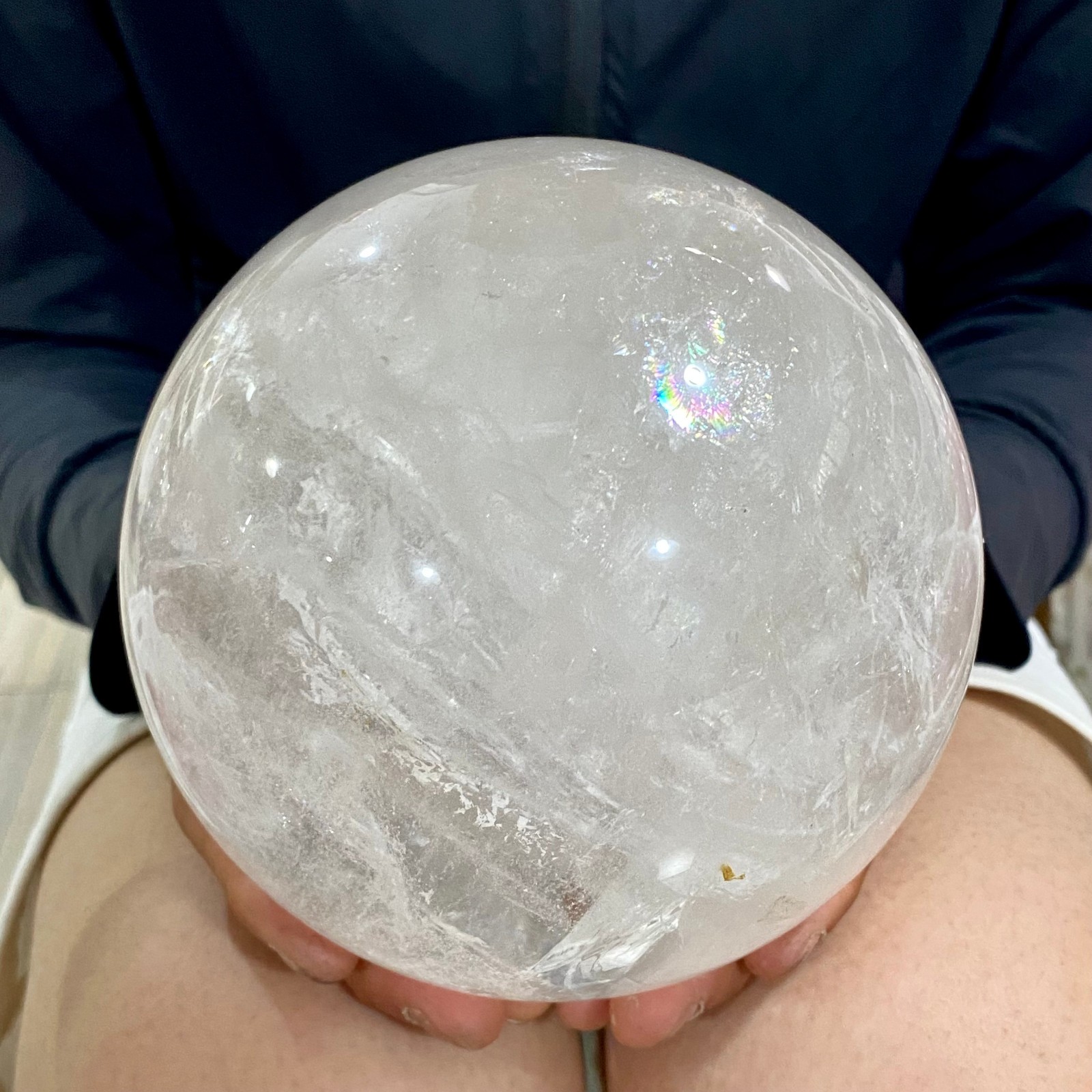 7.47LB Natural clear quartz sphere quartz crystal ball reiki Energy healing