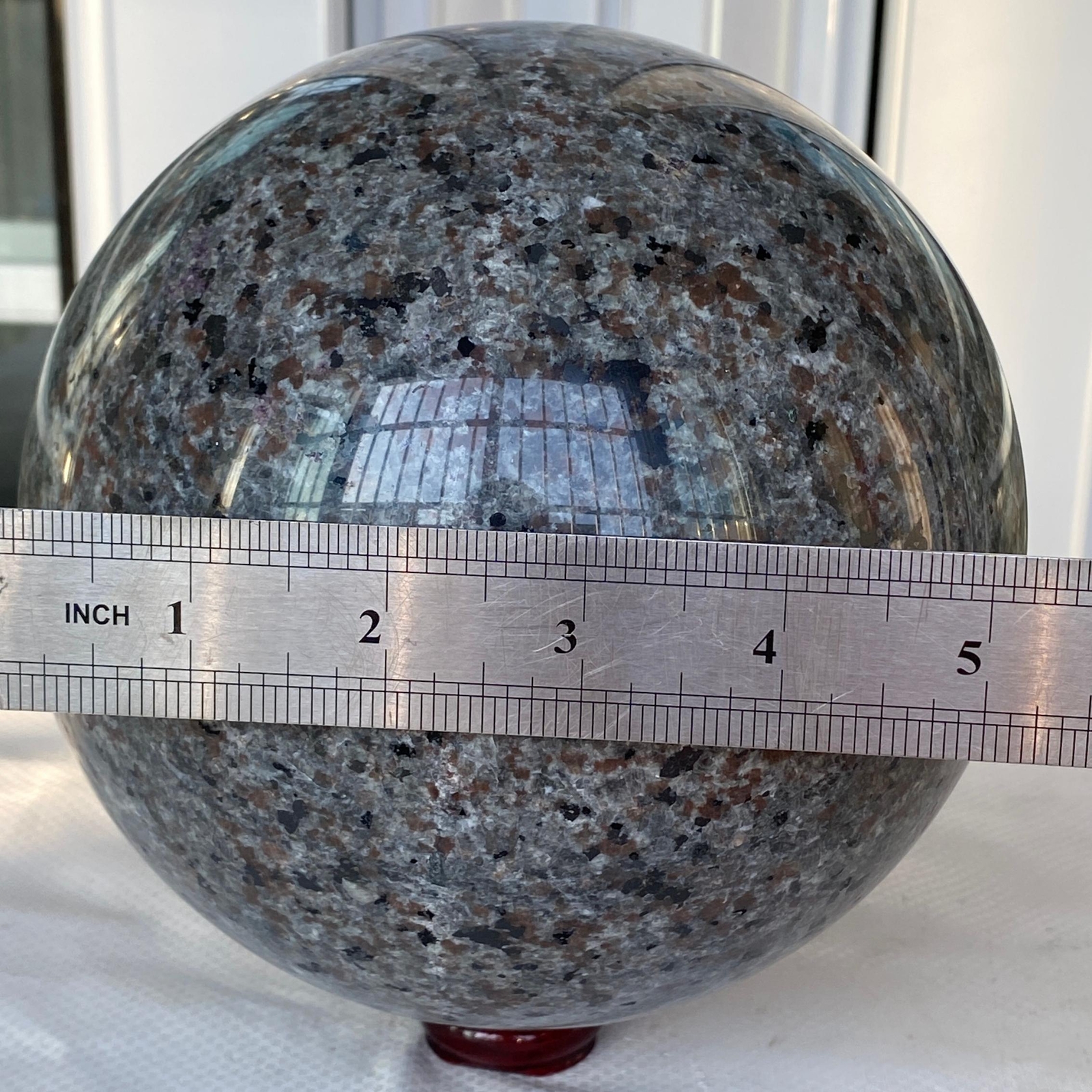 Natural Flame’s stone Sphere crystal ball reiki healing 5660G UV Reactivecrystal