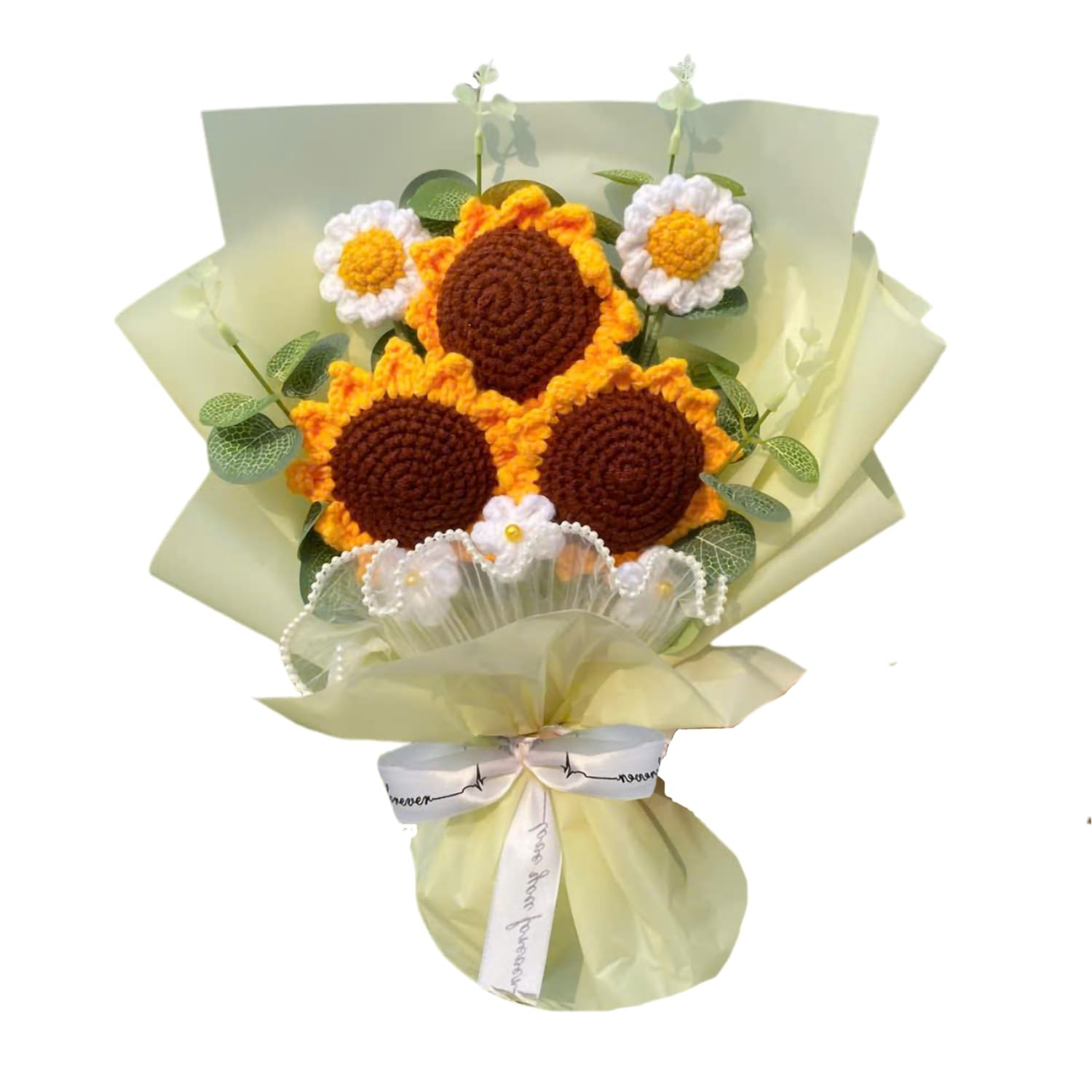 Tokatan Completed Yellow Crochet 14 inches tall x 10 wide,
