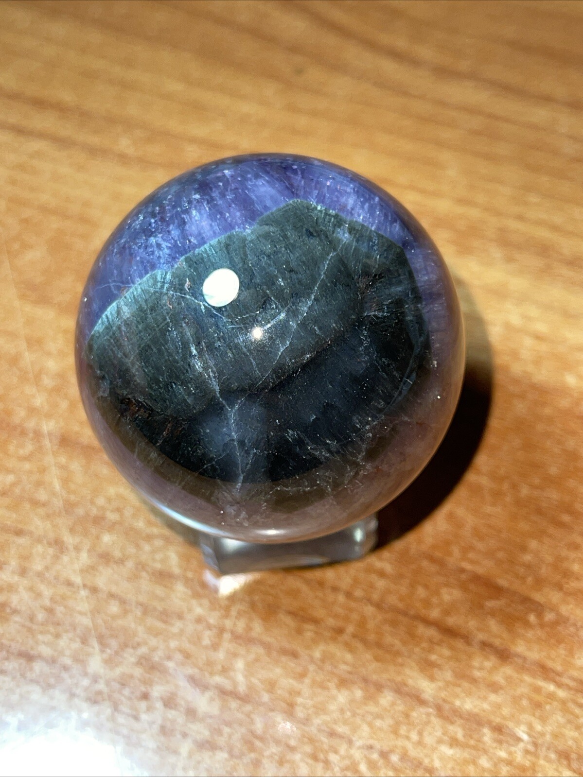 Auralite 23 Crystal Sphere Ball Orb With Excellent Flash 46.9mm 143g