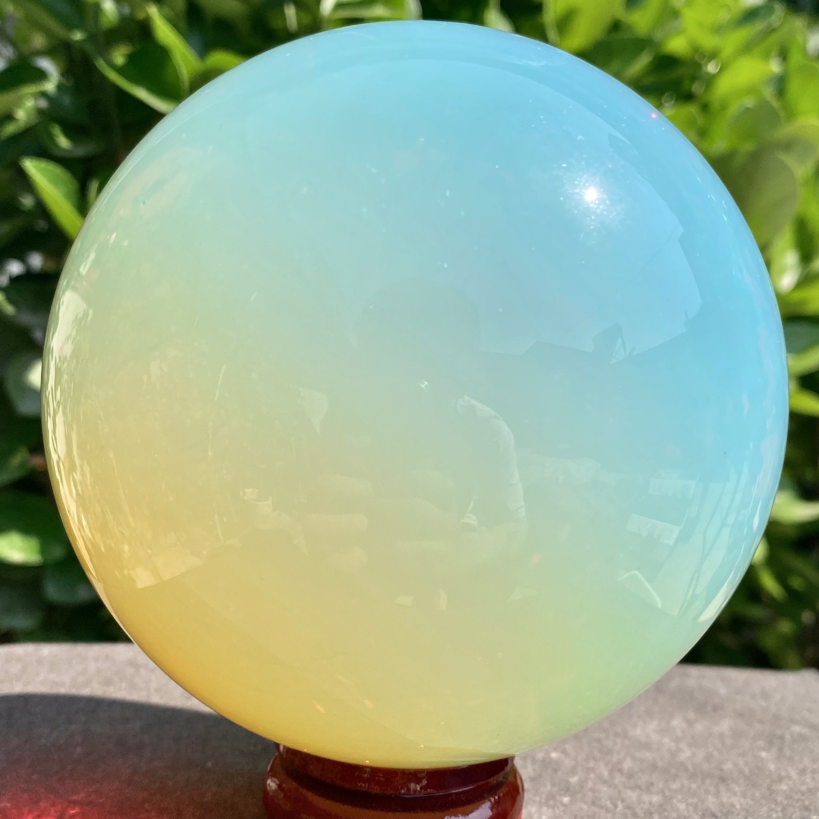 3.29LB Artificial protein stone ball rainbow crystal gemstone spiritual healing
