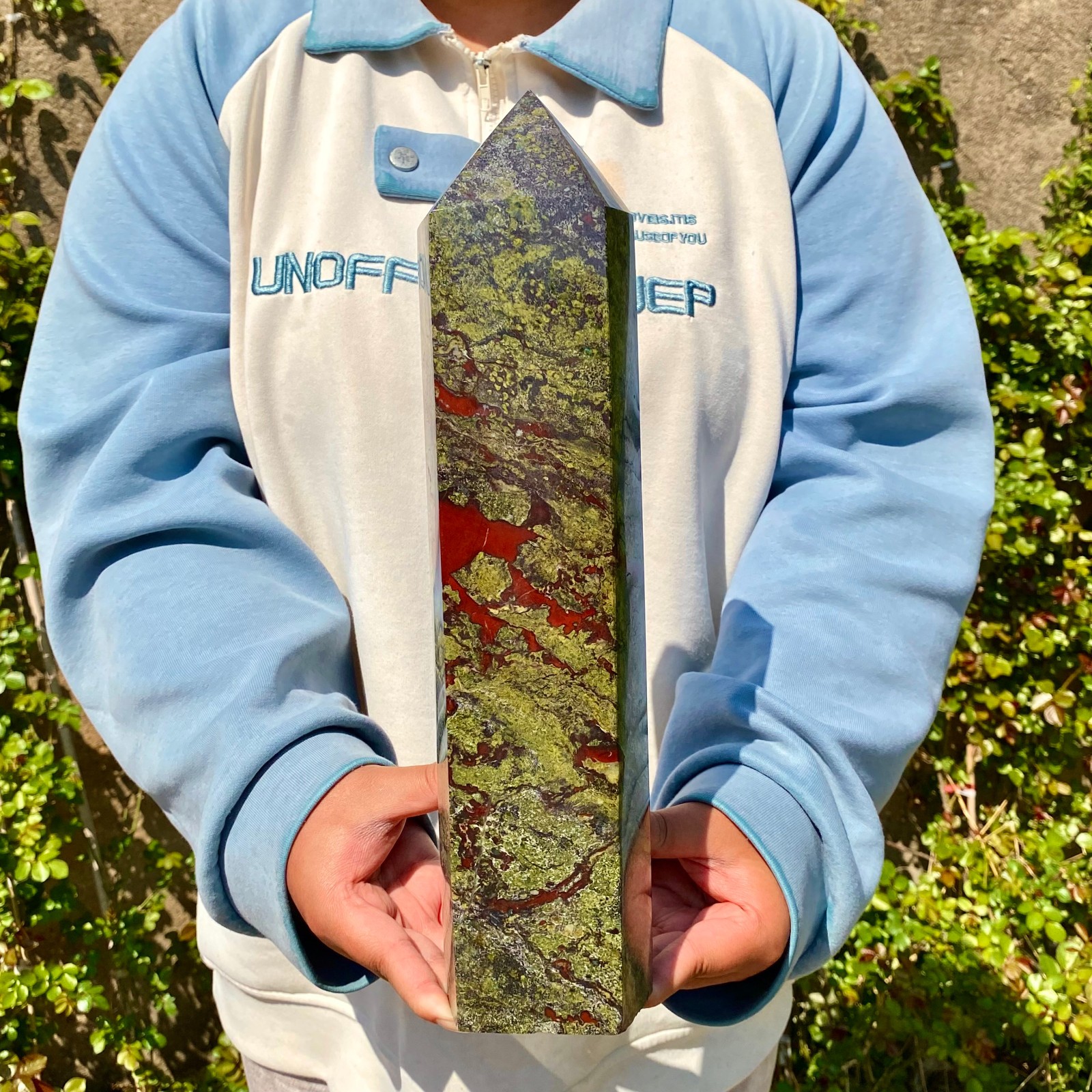 10LB Natural Dragon Blood Stone Quartz Crystal Tower Point Healing Chakra