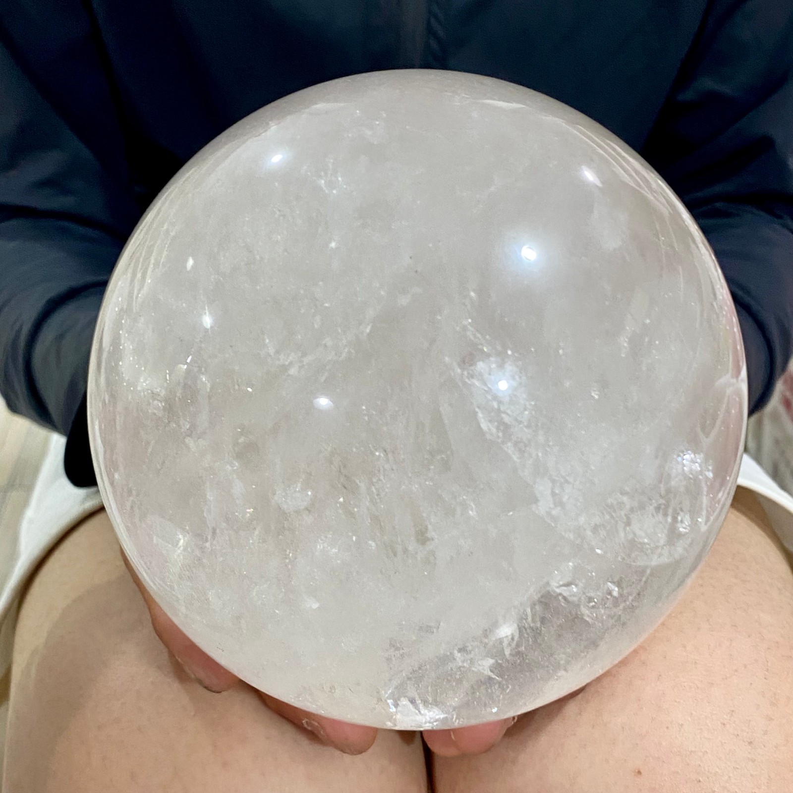 7.47LB Natural clear quartz sphere quartz crystal ball reiki Energy healing