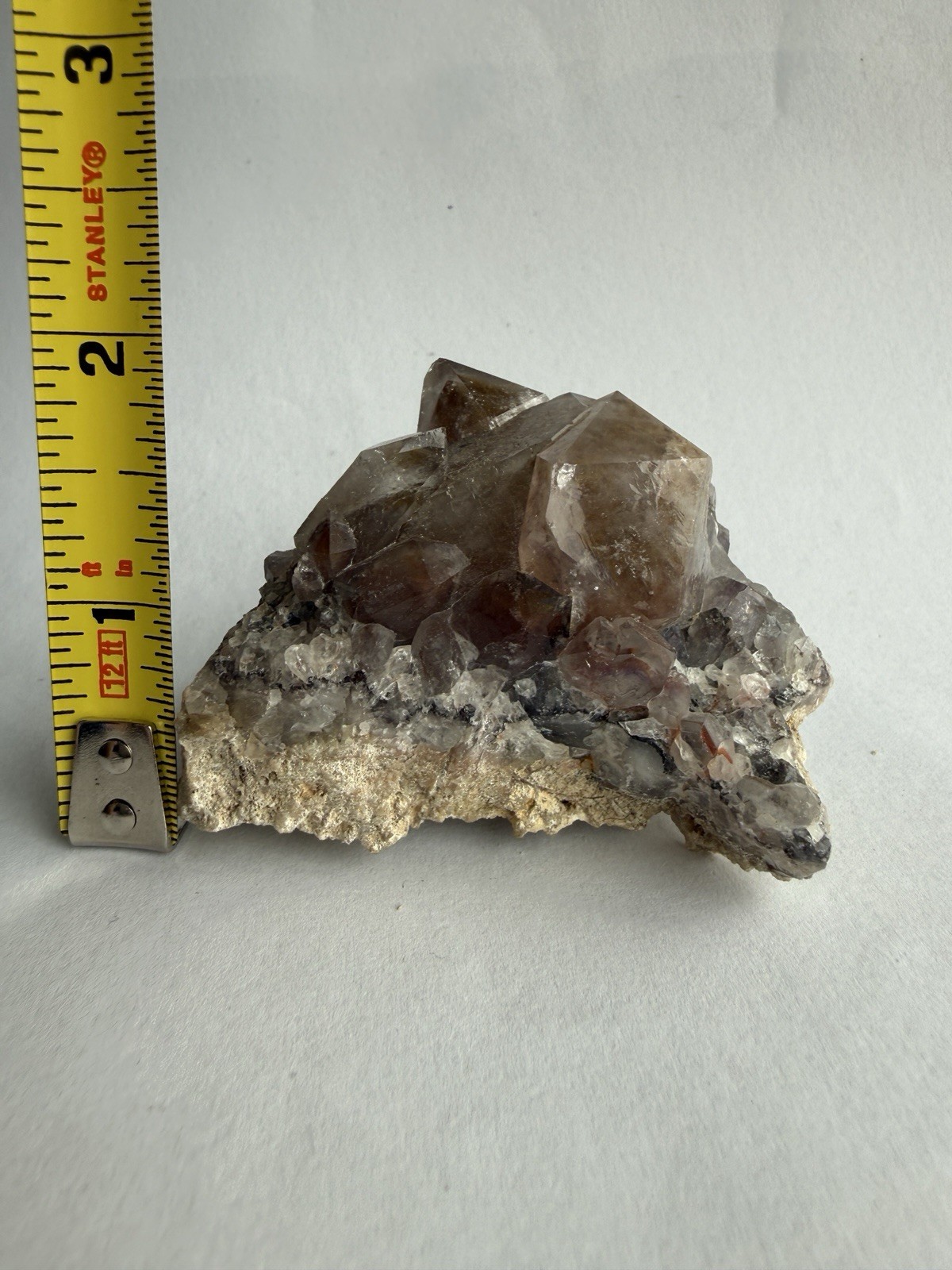 Smoky Amethyst Quartz Crystal Cluster 146g Mineral Specimen Natural Geode Rock