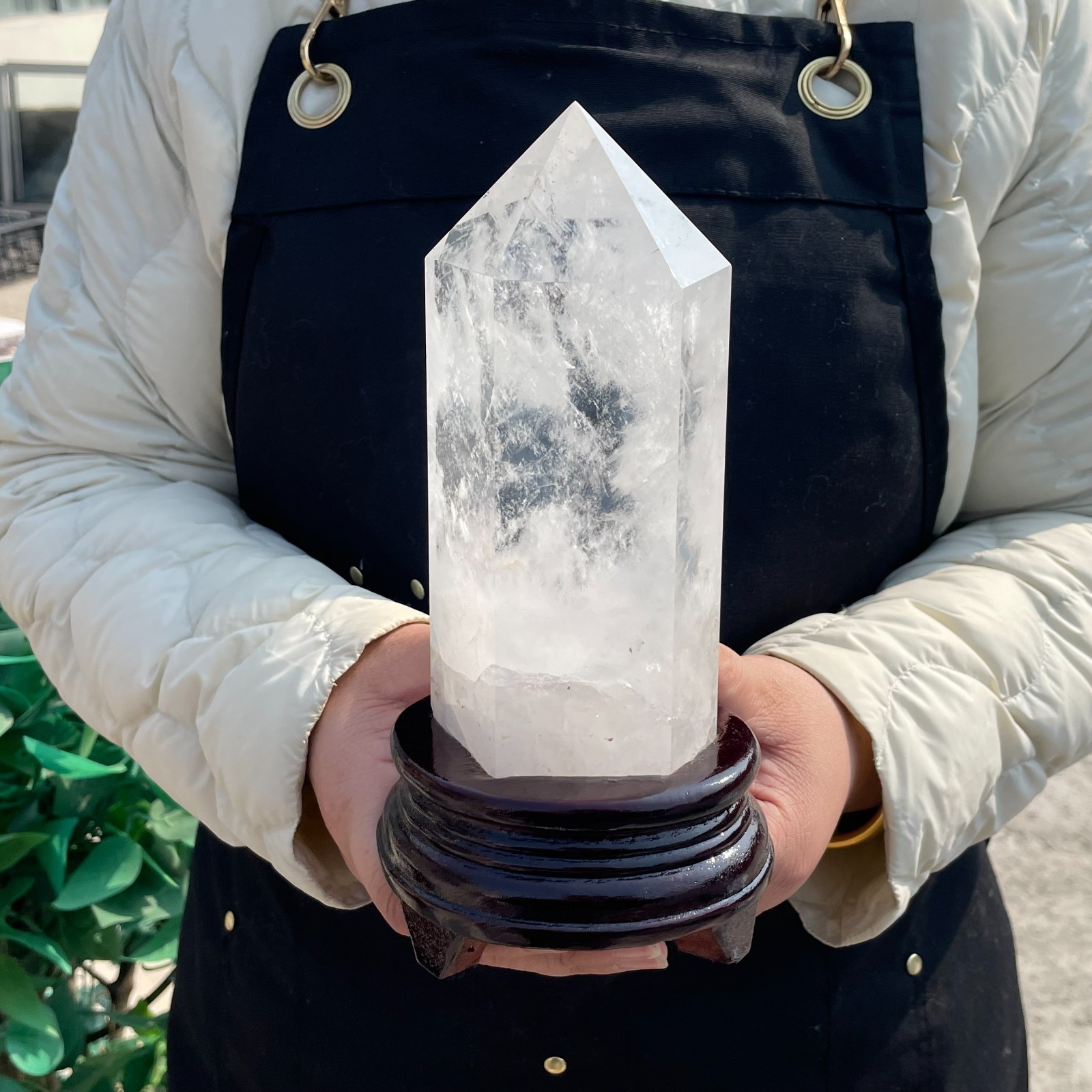 ALL 2.8LB Natural clear quartz Blue needle obelisk crystal point healing G6961