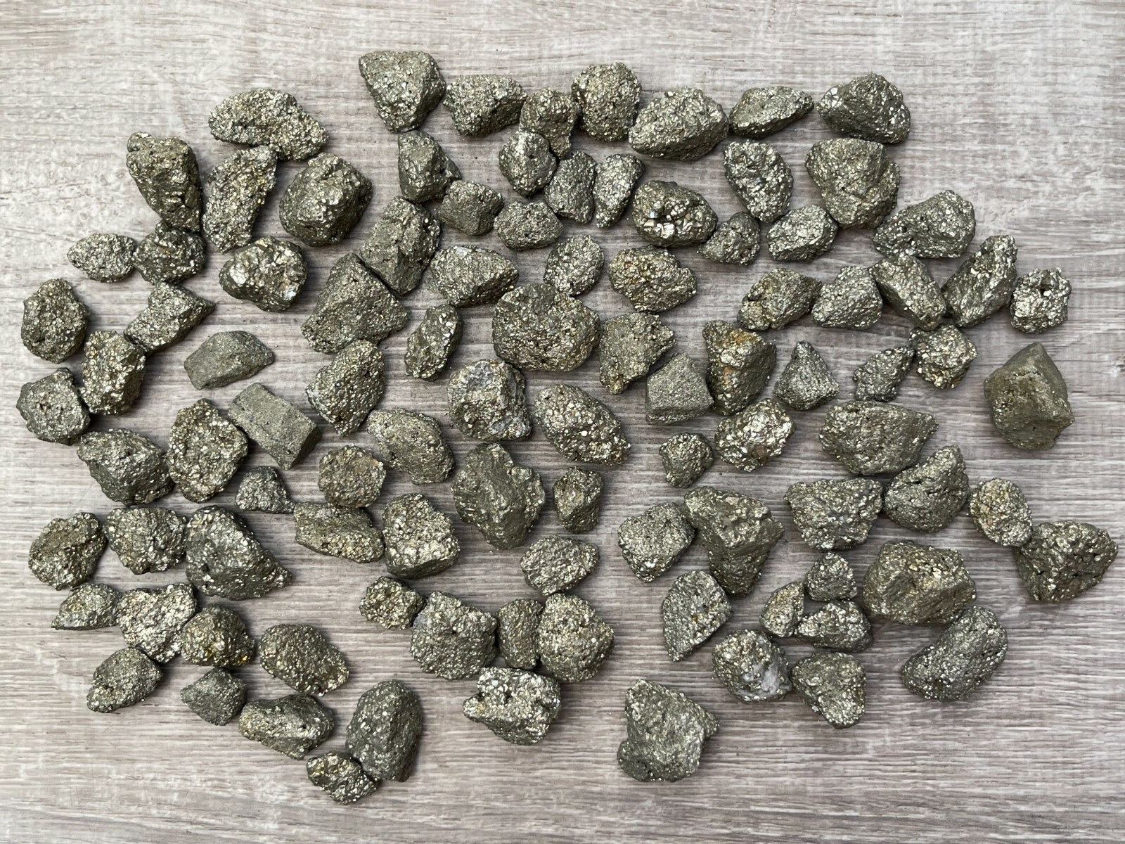 Grade A++ Small Rough Pyrite Stone, 0.5-1″ Raw Pyrite Stone, Wholesale Bulk Lot