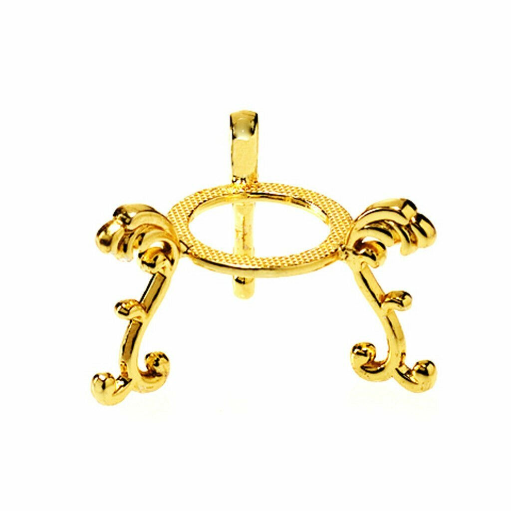Clear Crystal Ball Sphere 50mm 2″ with Golden Flower Stand in Gift Box
