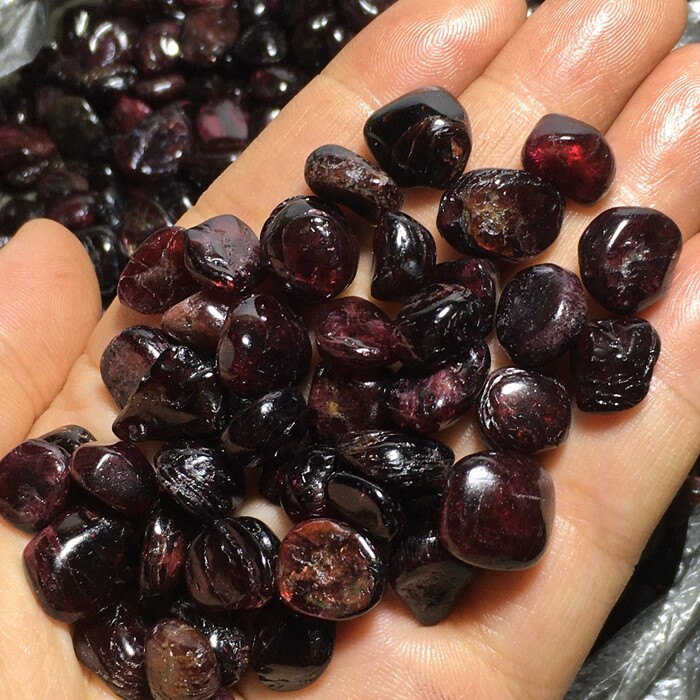50g Natural Garnet Polished Tumble Little Gem stone Reiki Healing Specimen