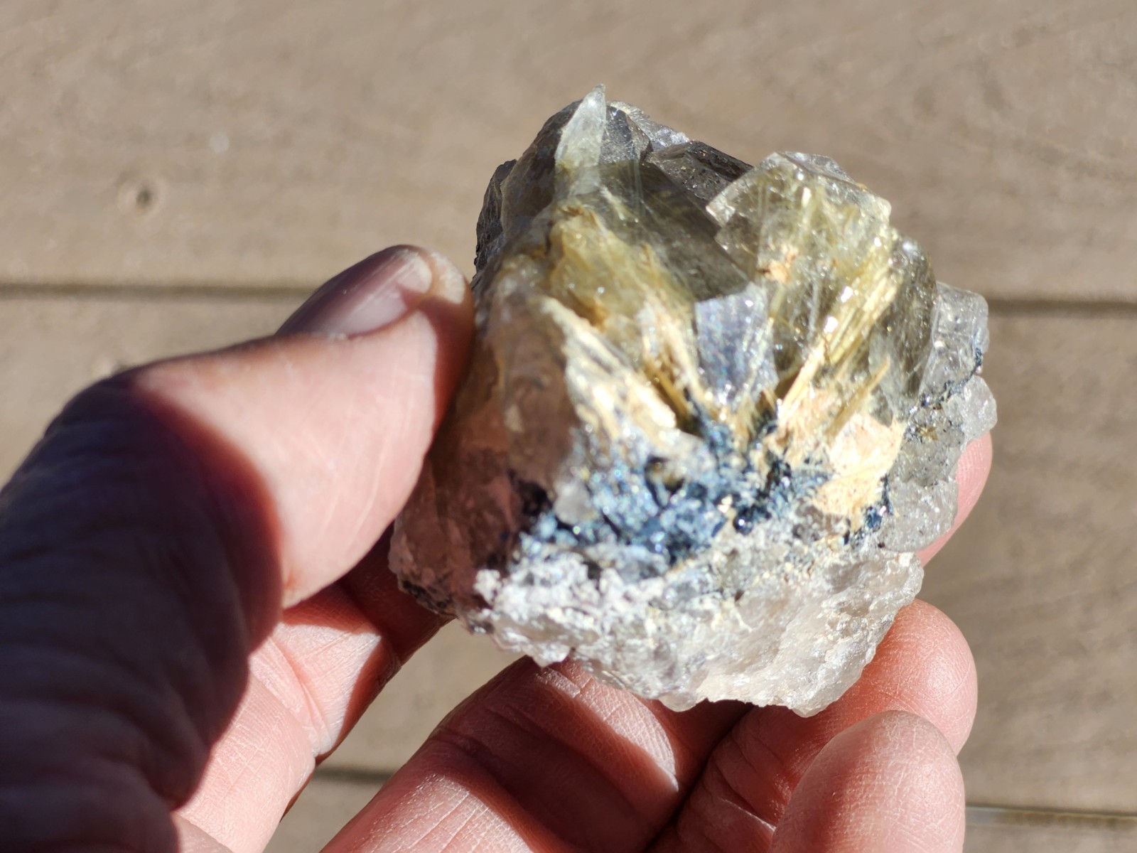 Rutilated Quartz.unique. Gold Needles. Colorado. Crystal Cluster.Energy,relax