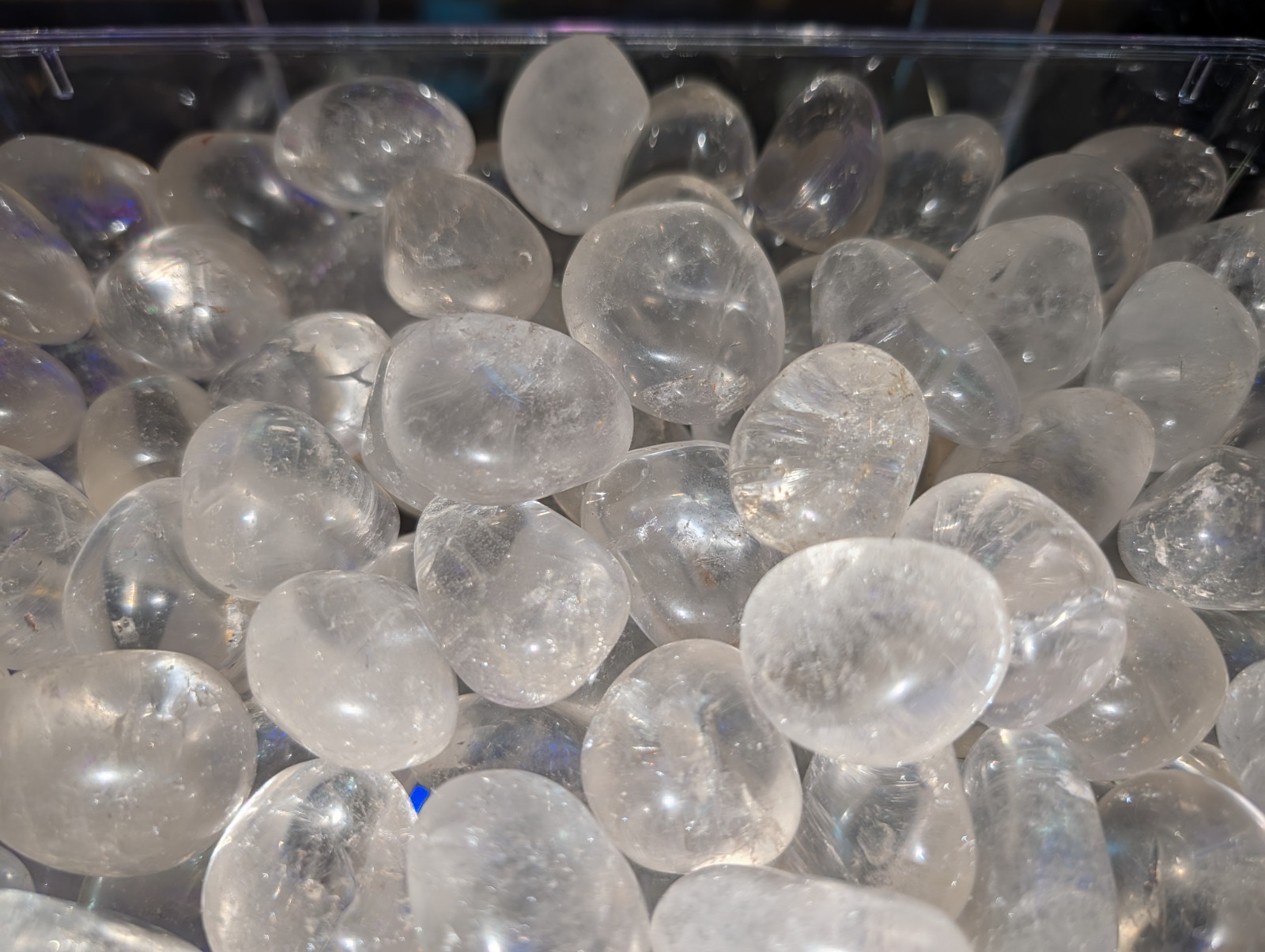 Large Grade A Clear Quartz Tumbled Stone | Genuine Natural Crystal | 1.2–1.8″