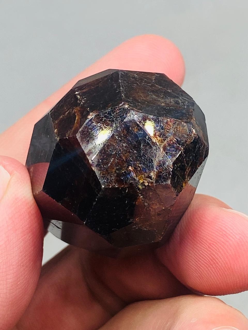 Red Garnet Faceted Gemstone Display Stone AAA Top Quality