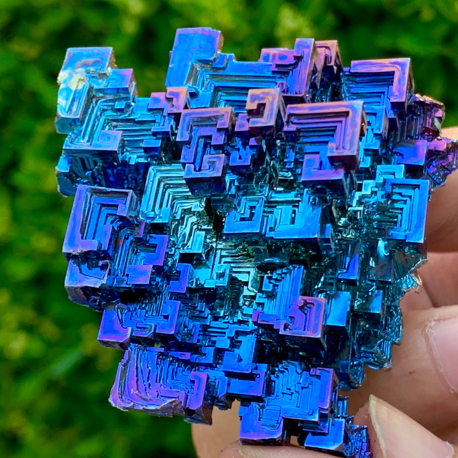 139G ram Bismuth rainbow crystal elementBi gemstone Mineral specimen healing