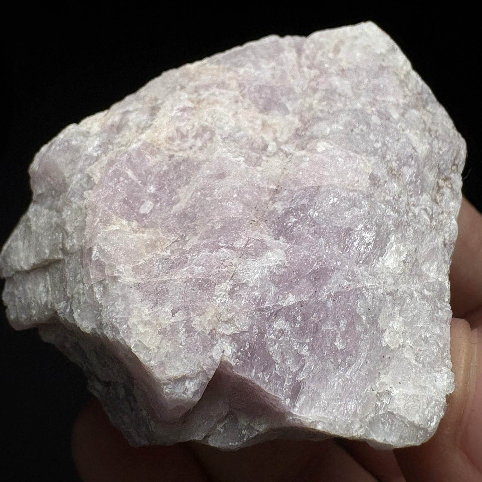Natural Kunzite Crystal Specimen Pink Spodumene Raw Mineral Healing Stone